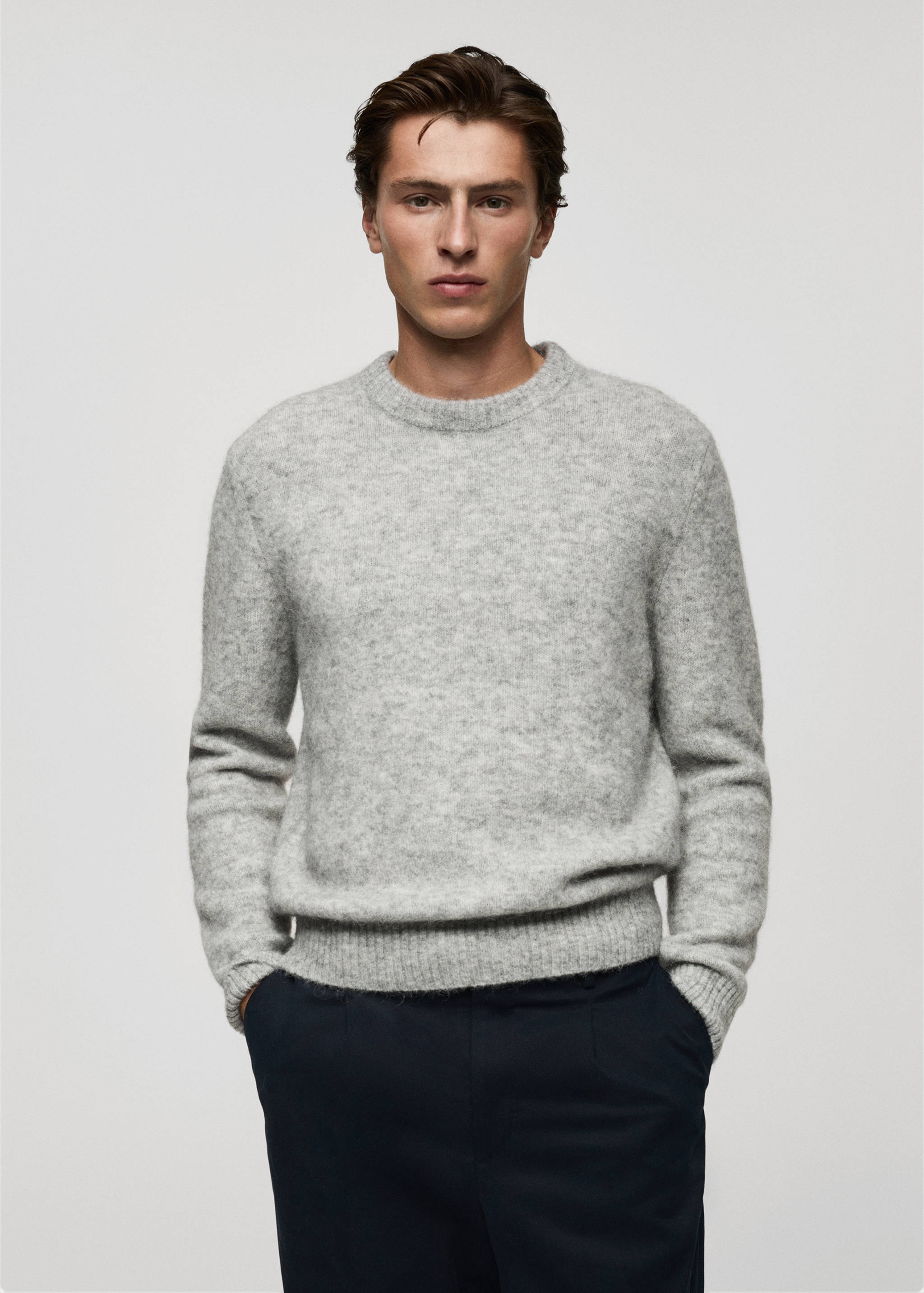 Camisola com mistura de lã e alpaca - Plano médio