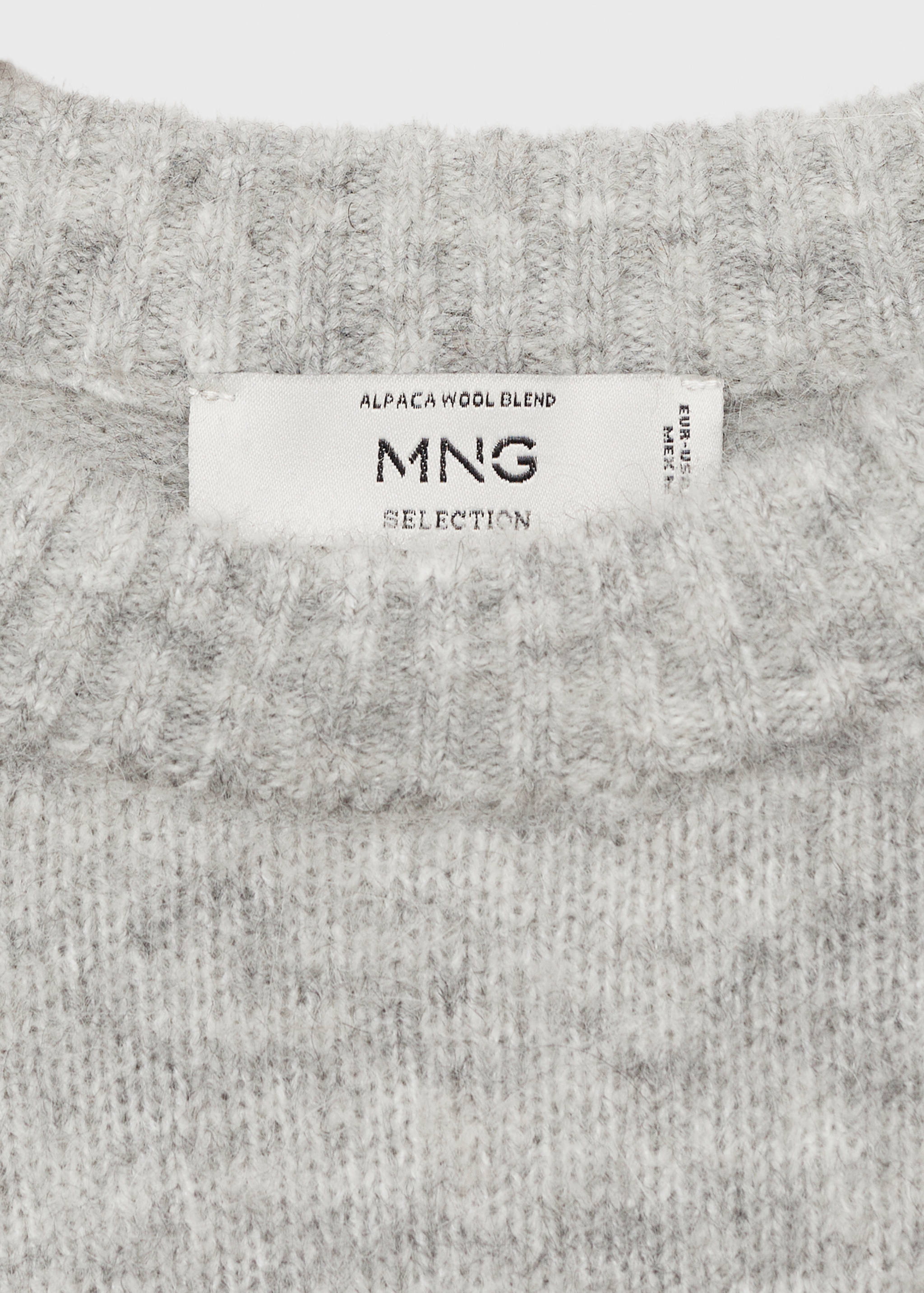 Camisola com mistura de lã e alpaca - Pormenor do artigo 8