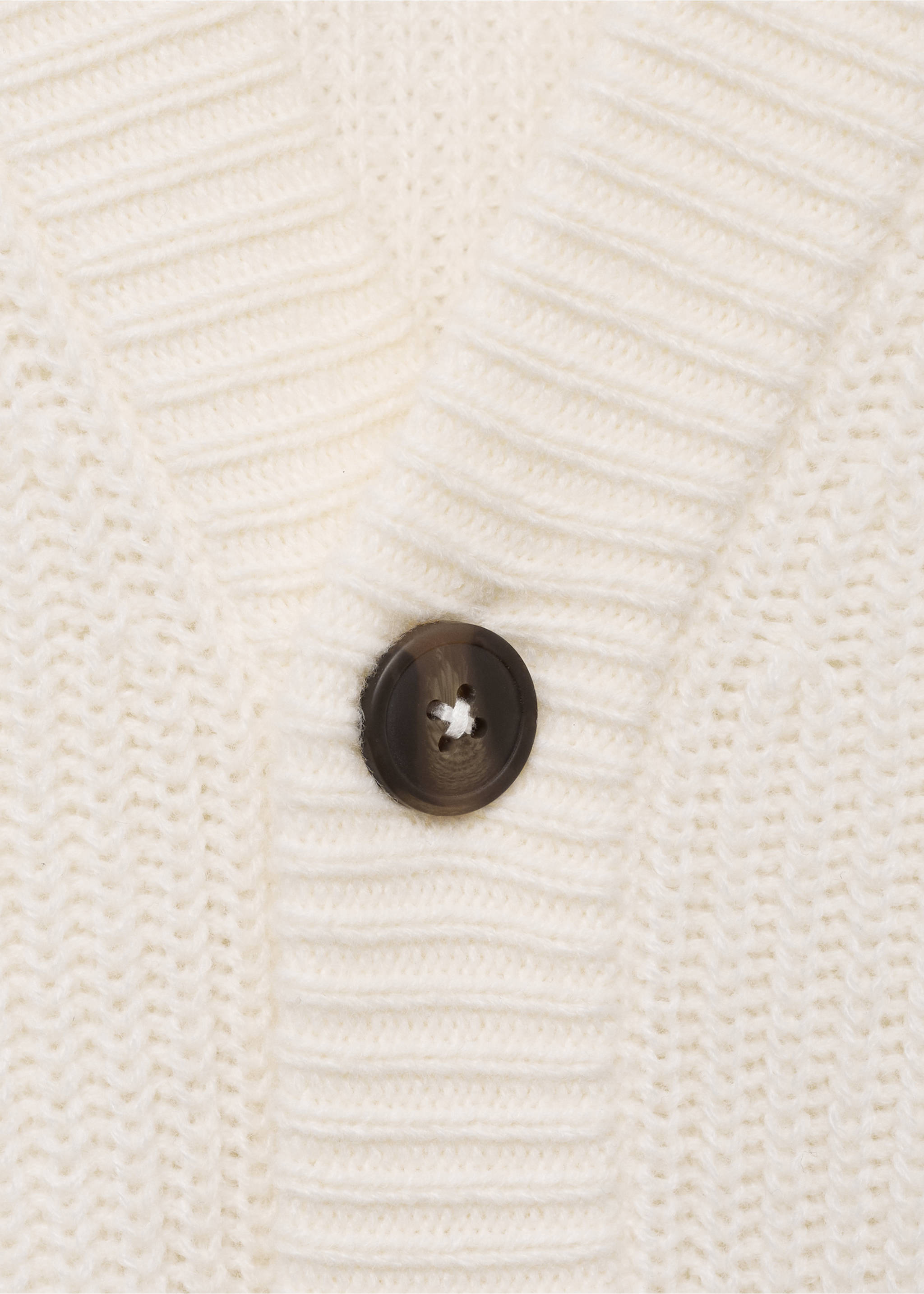 Relaxed Fit-Grobstrickcardigan - Detail des Artikels 8, Cremeweiß. Ref: 77037930-00.