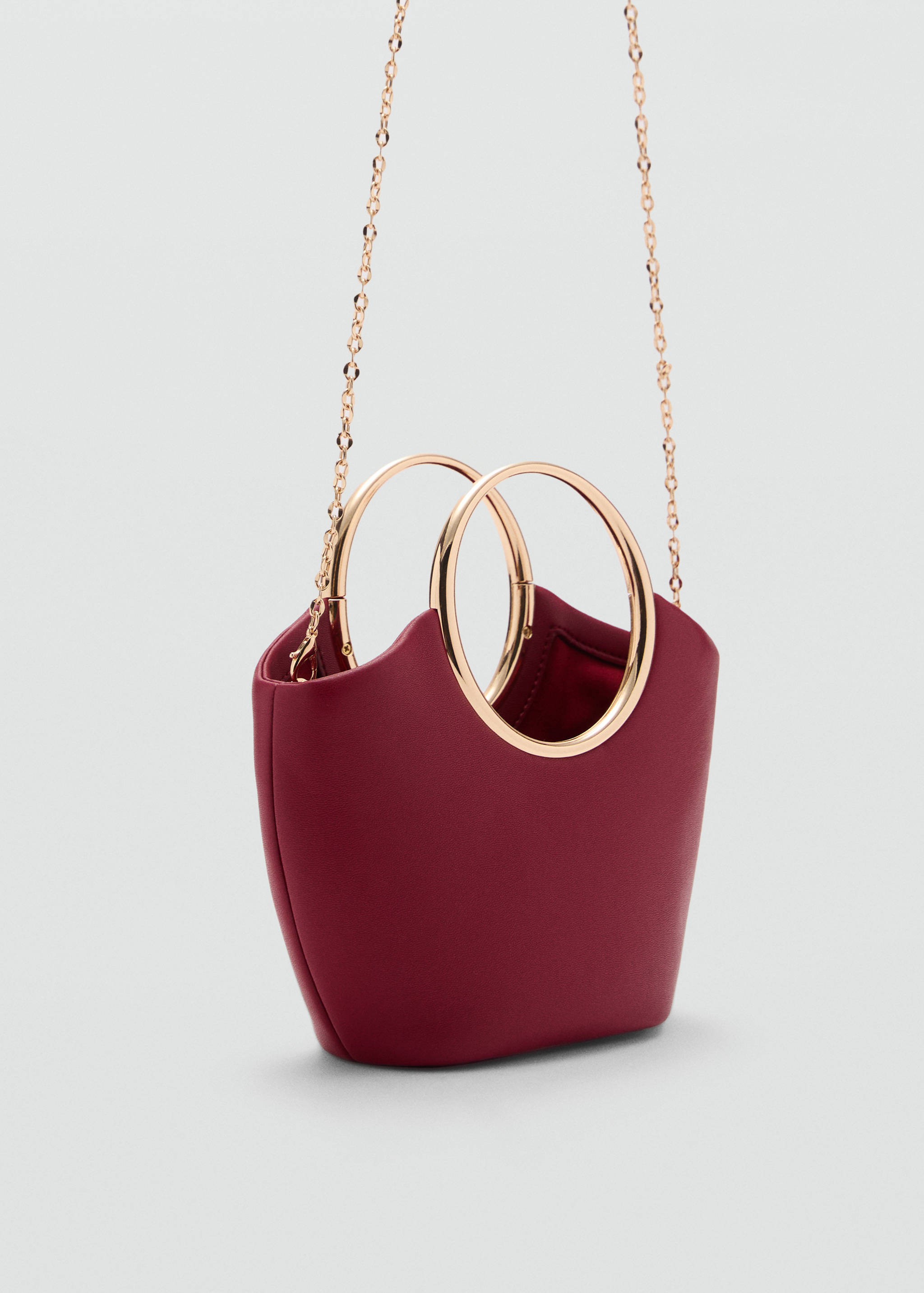 Handbag with metallic details - Medium plane