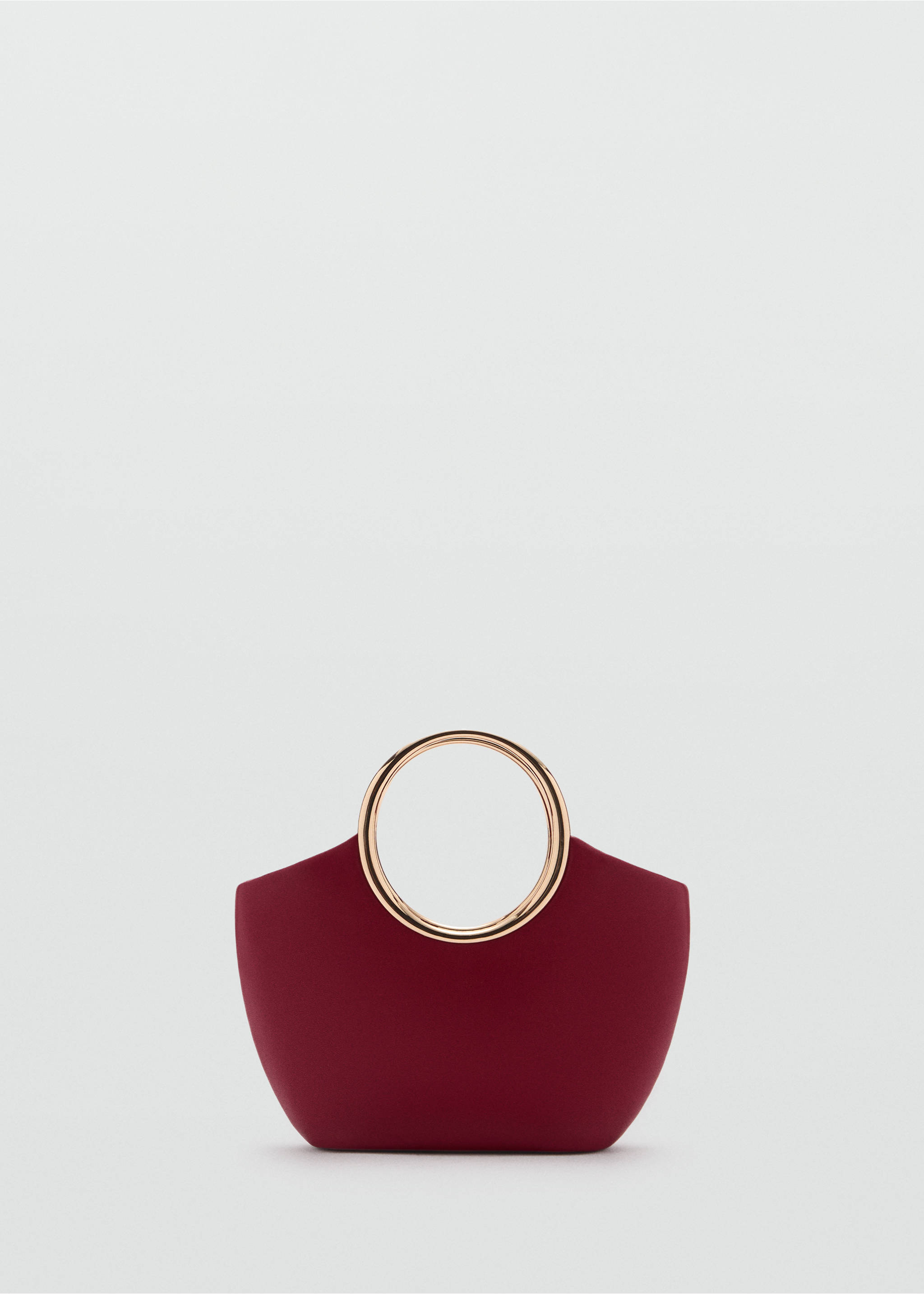 Sac porté main détails métalliques - Article sans modèle, Rouge. Ref: 77037931-00.