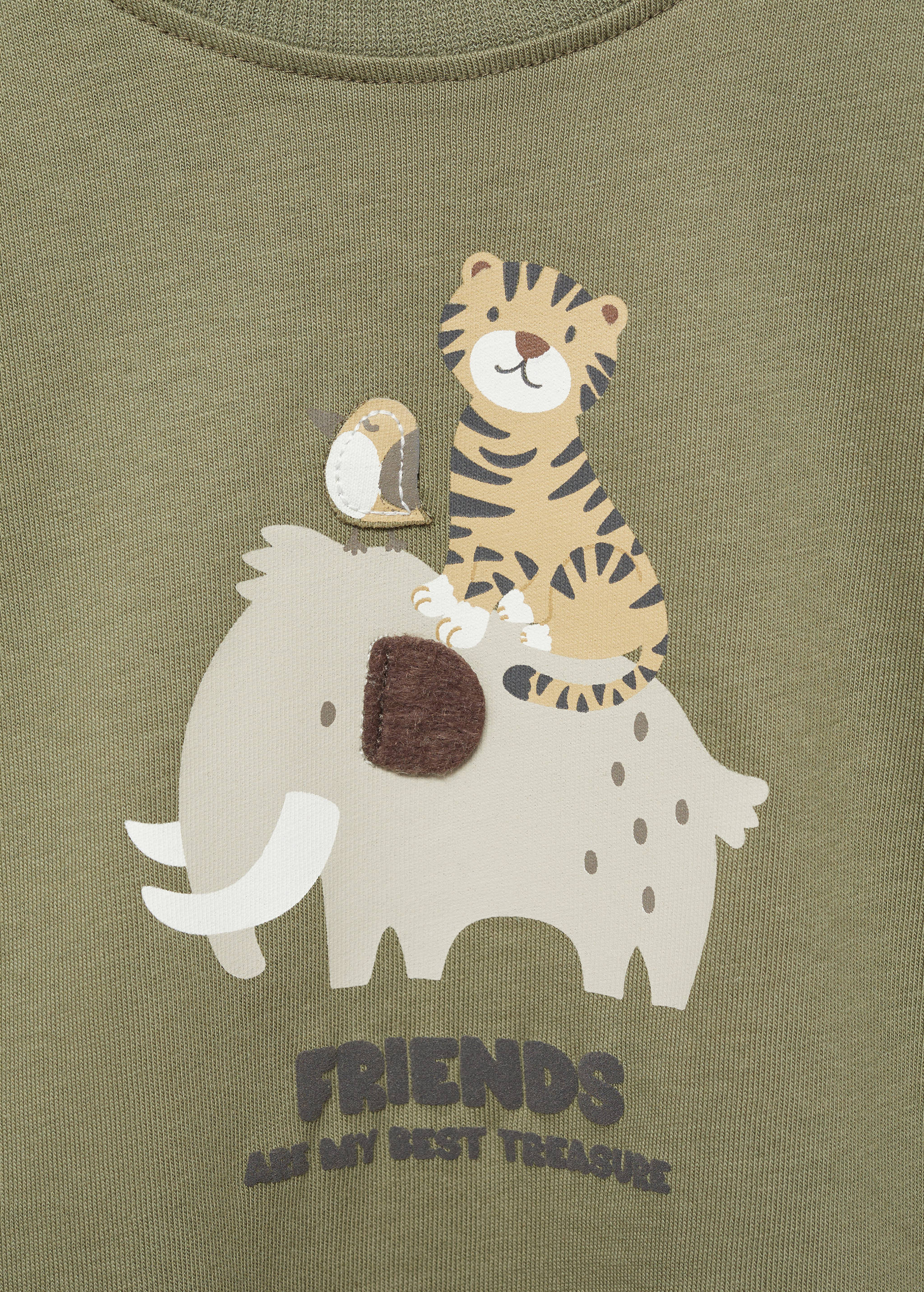 Long-sleeved t-shirt with embossed print - Details of the article 8