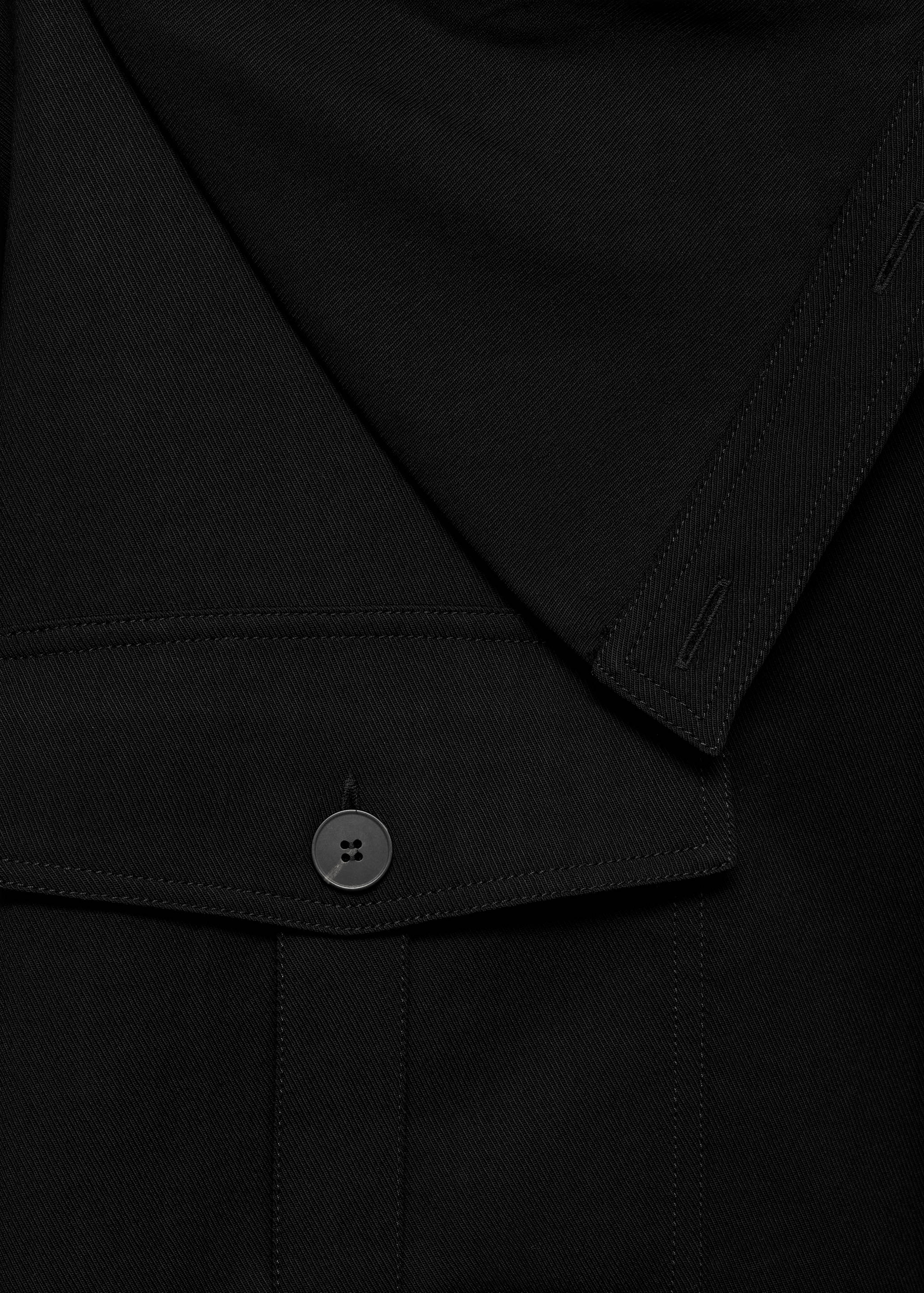 Lyocell shirt with asymmetrical collar - Details of the article 8