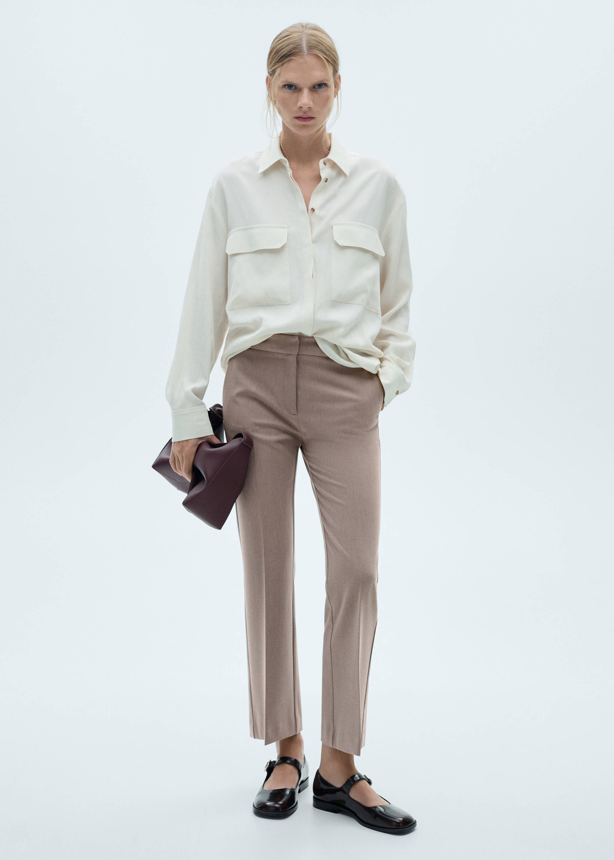 Flared flowing trousers - General plane