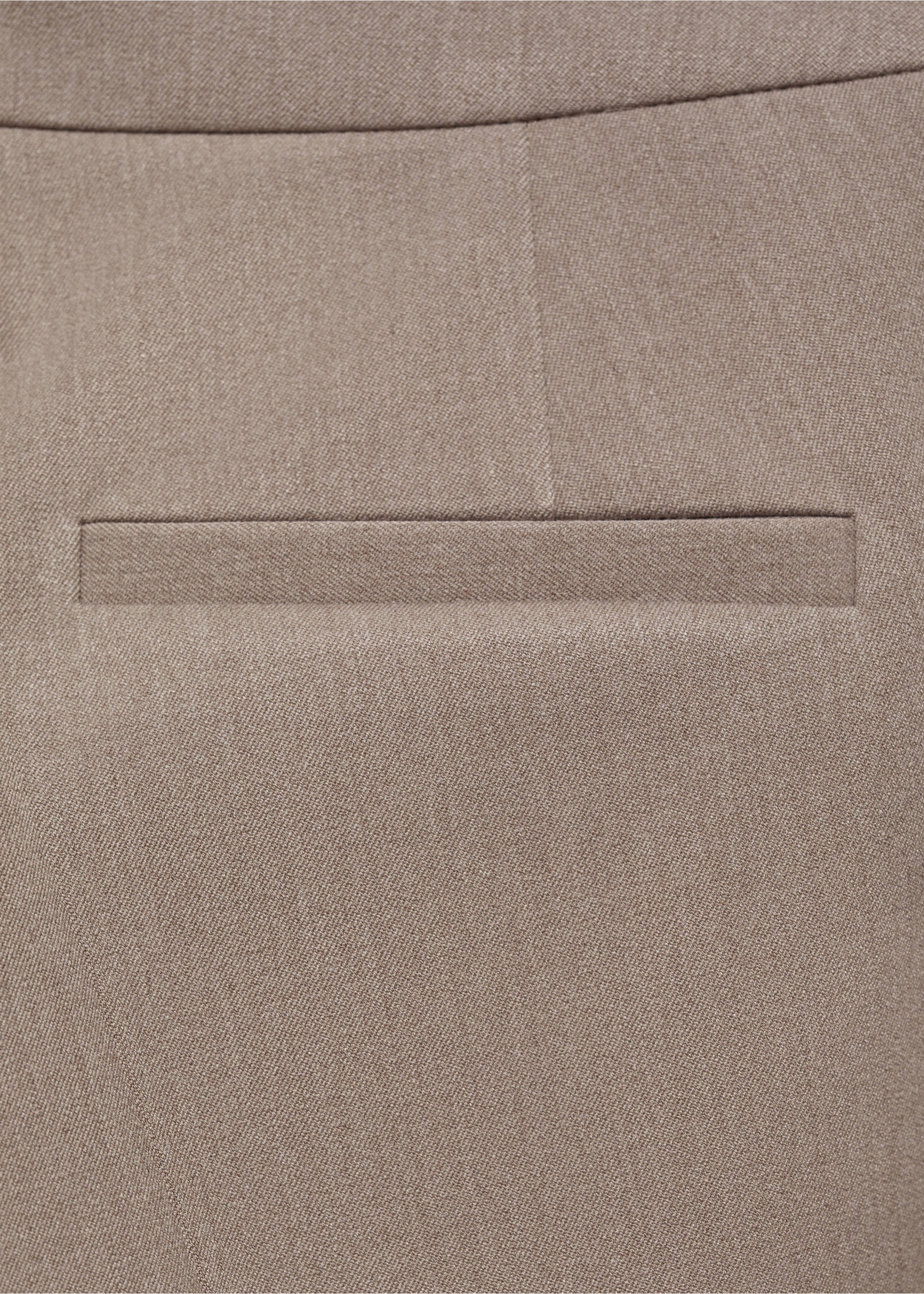 Pantaloni fluidi flare - Dettaglio dell'articolo 0, Marrone medio. Ref: 77038266-00.