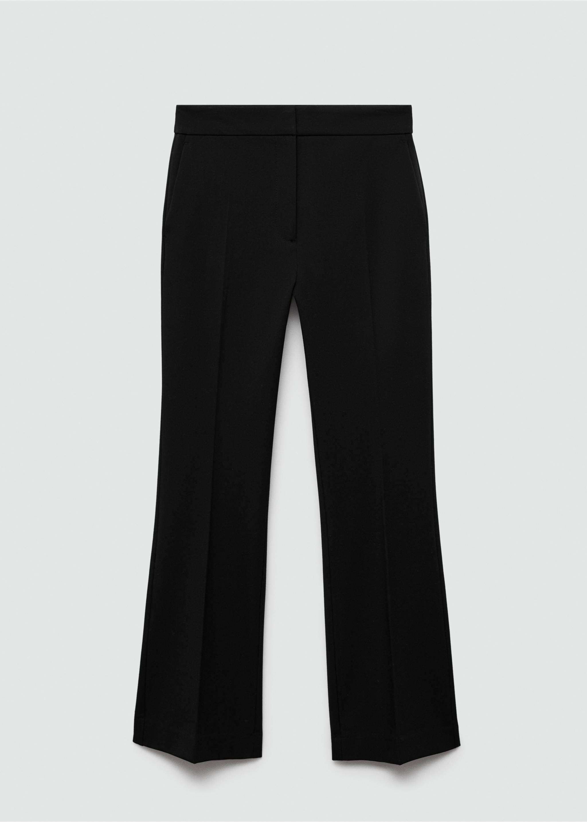 Flared flowing trousers - Article without model, Black. Ref: 77038266-00.