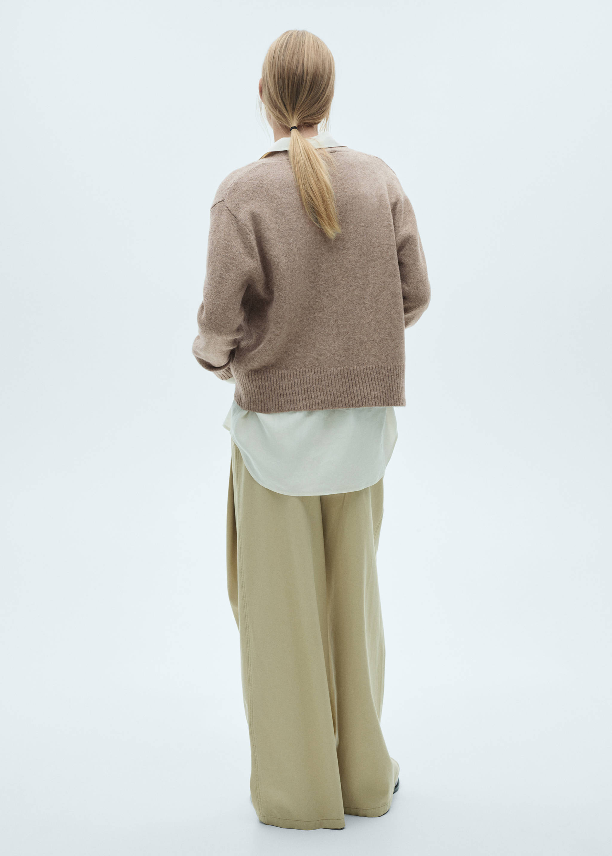 Cardigan maille boutons - Verso de l’article