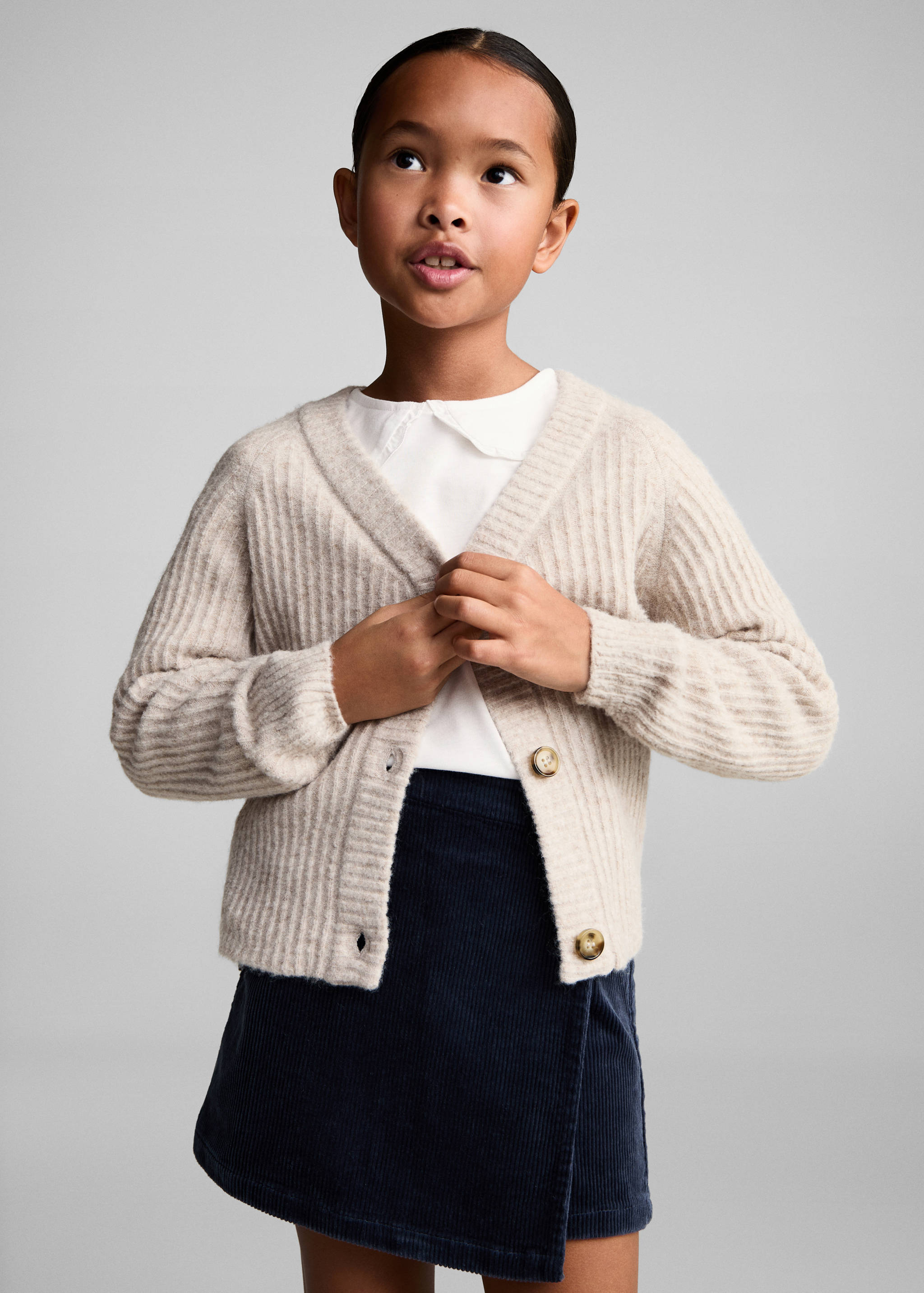 Button knit cardigan - Medium plane