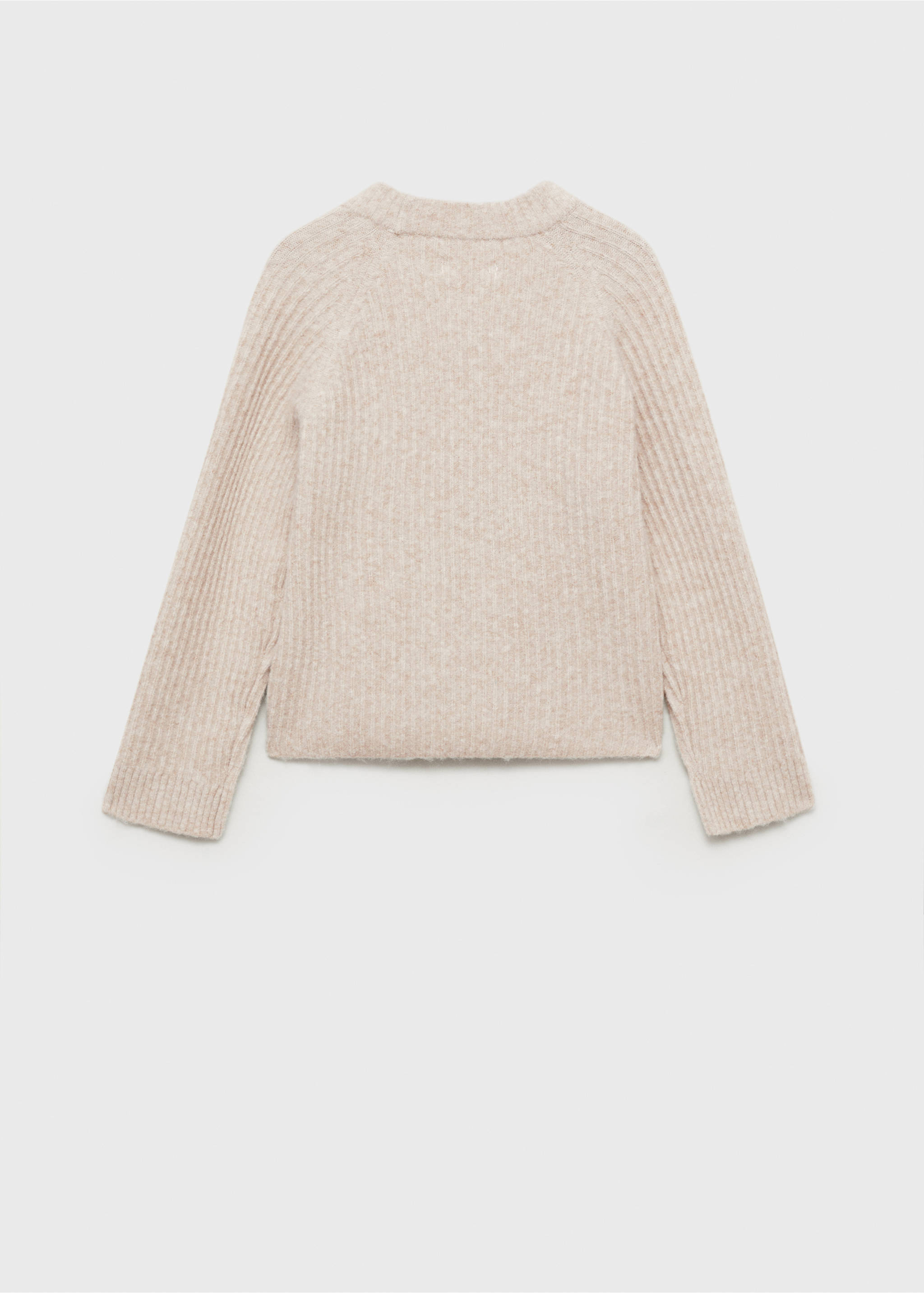 Button knit cardigan - Reverse of the article, Medium Brown. Ref: 77038270-00.