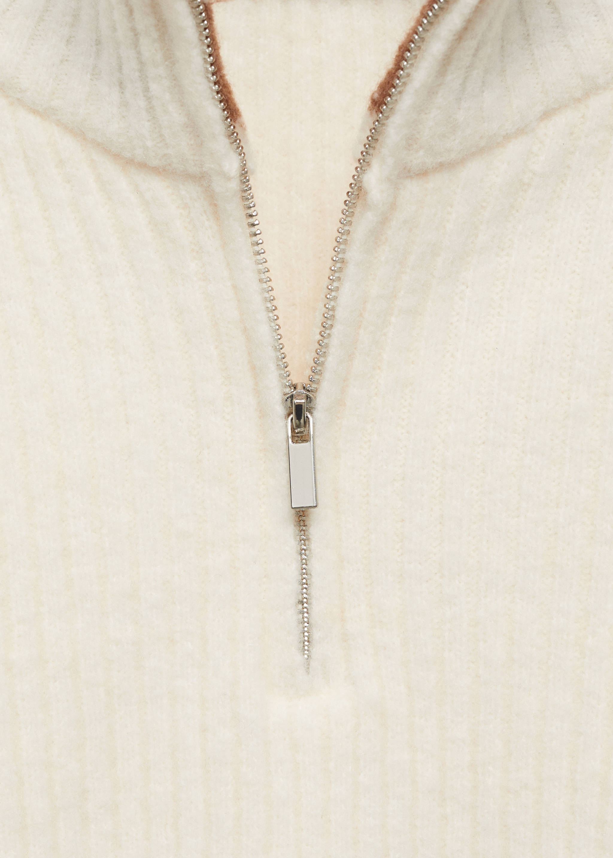 Striped sweater with zip - Details of the article 8