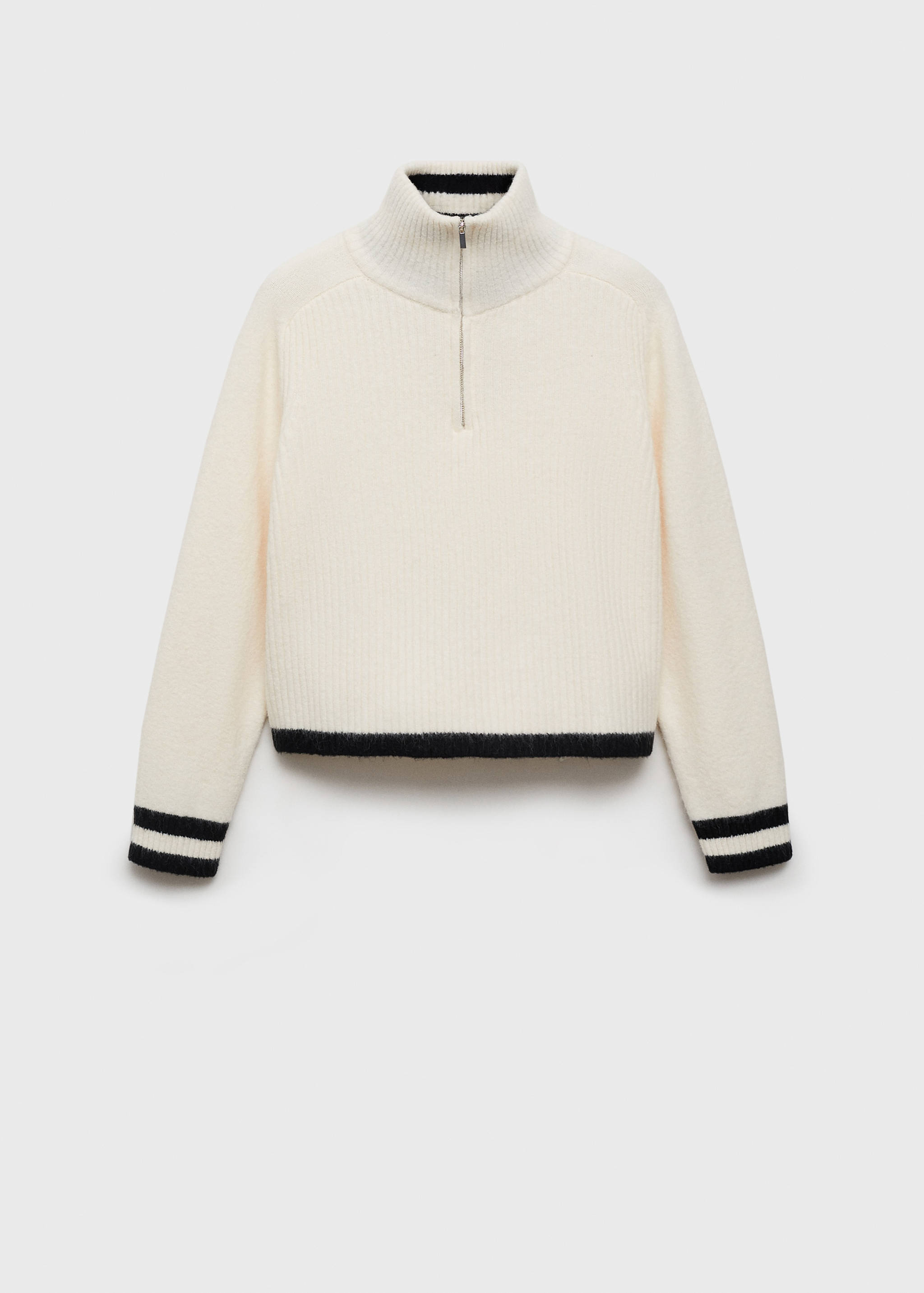 Striped sweater with zip - Article without model