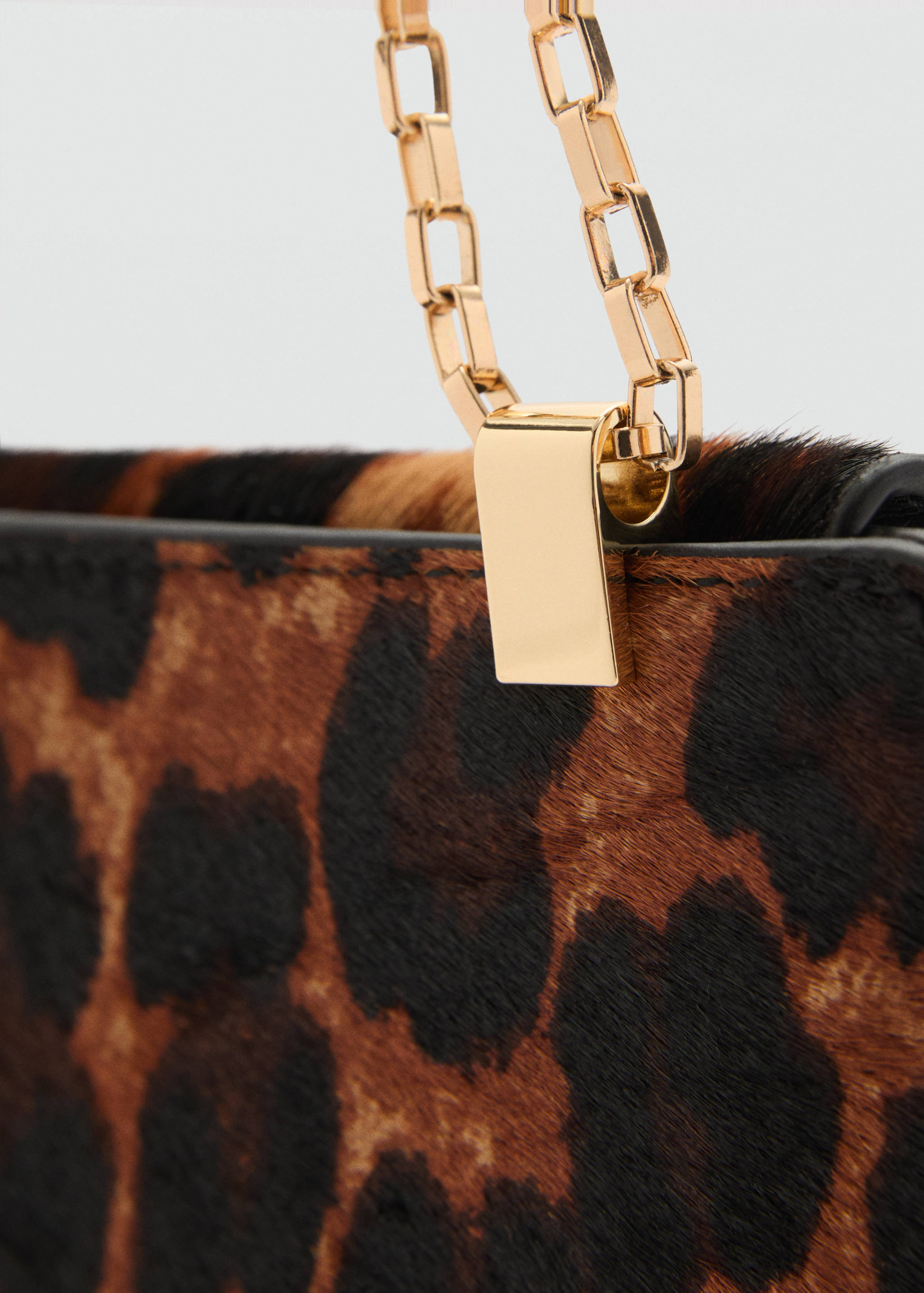 Billetera piel pelo cadena leopardo - Detalle del artículo 1