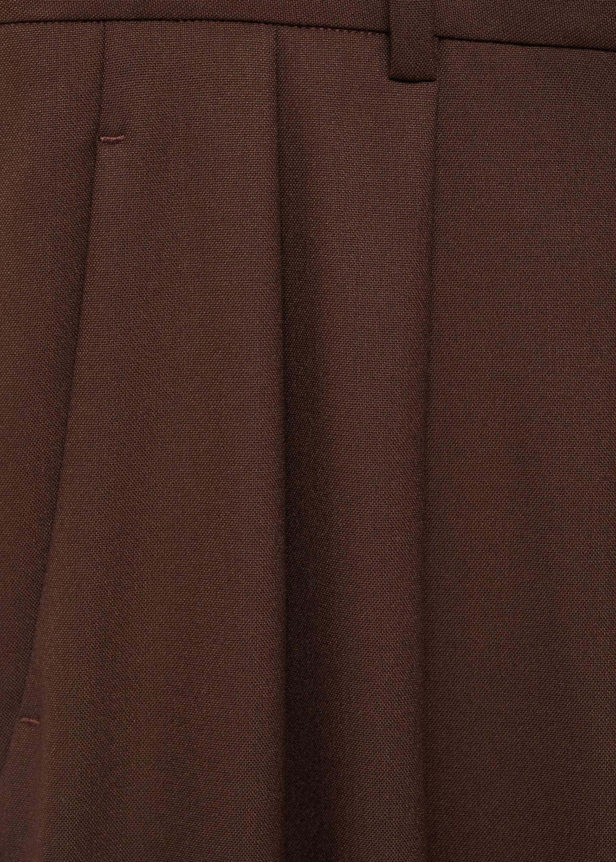 Calças de pinças wideleg - Pormenor do artigo 0