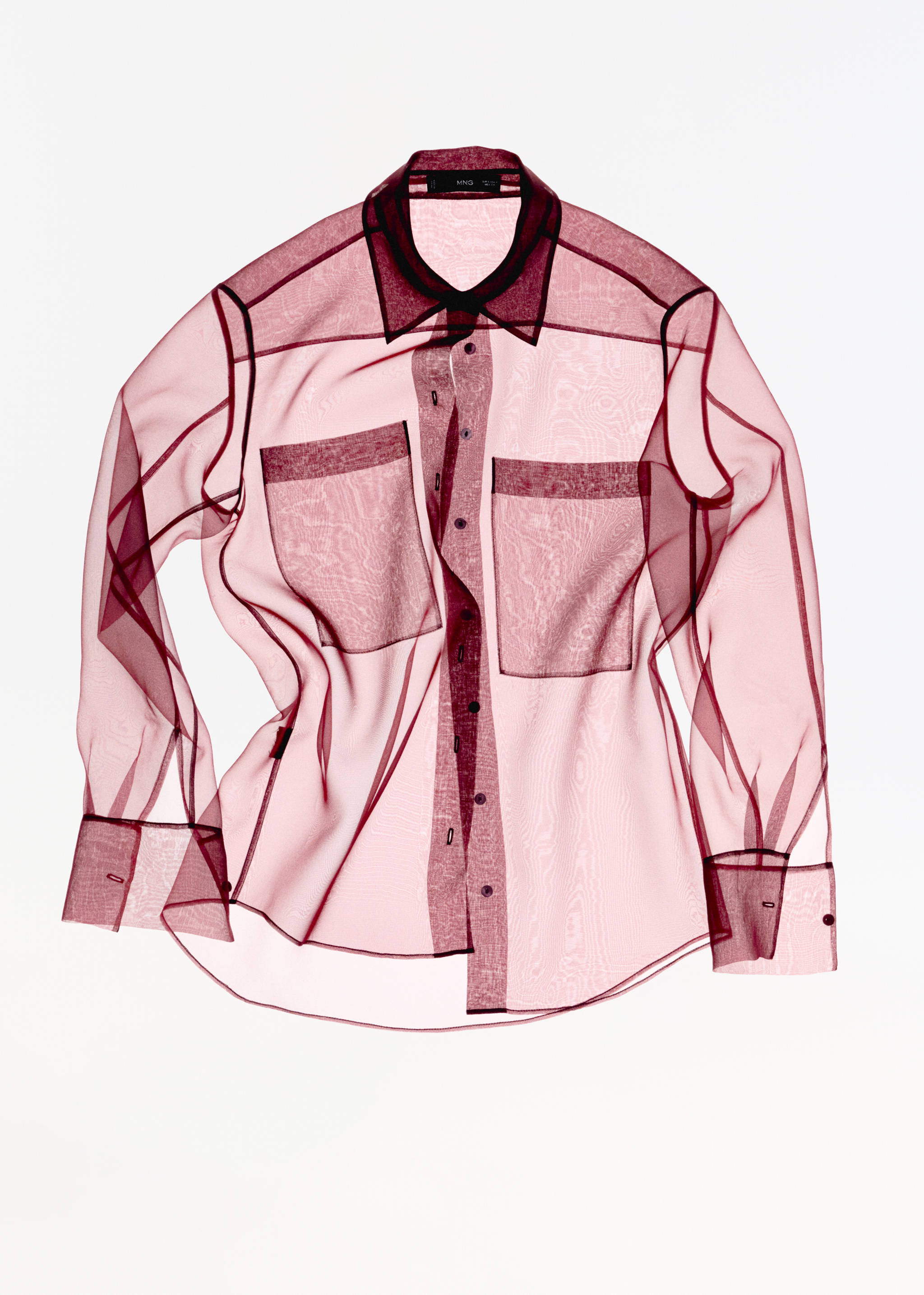 Semi-transparent blouse with pockets - Details of the article 7