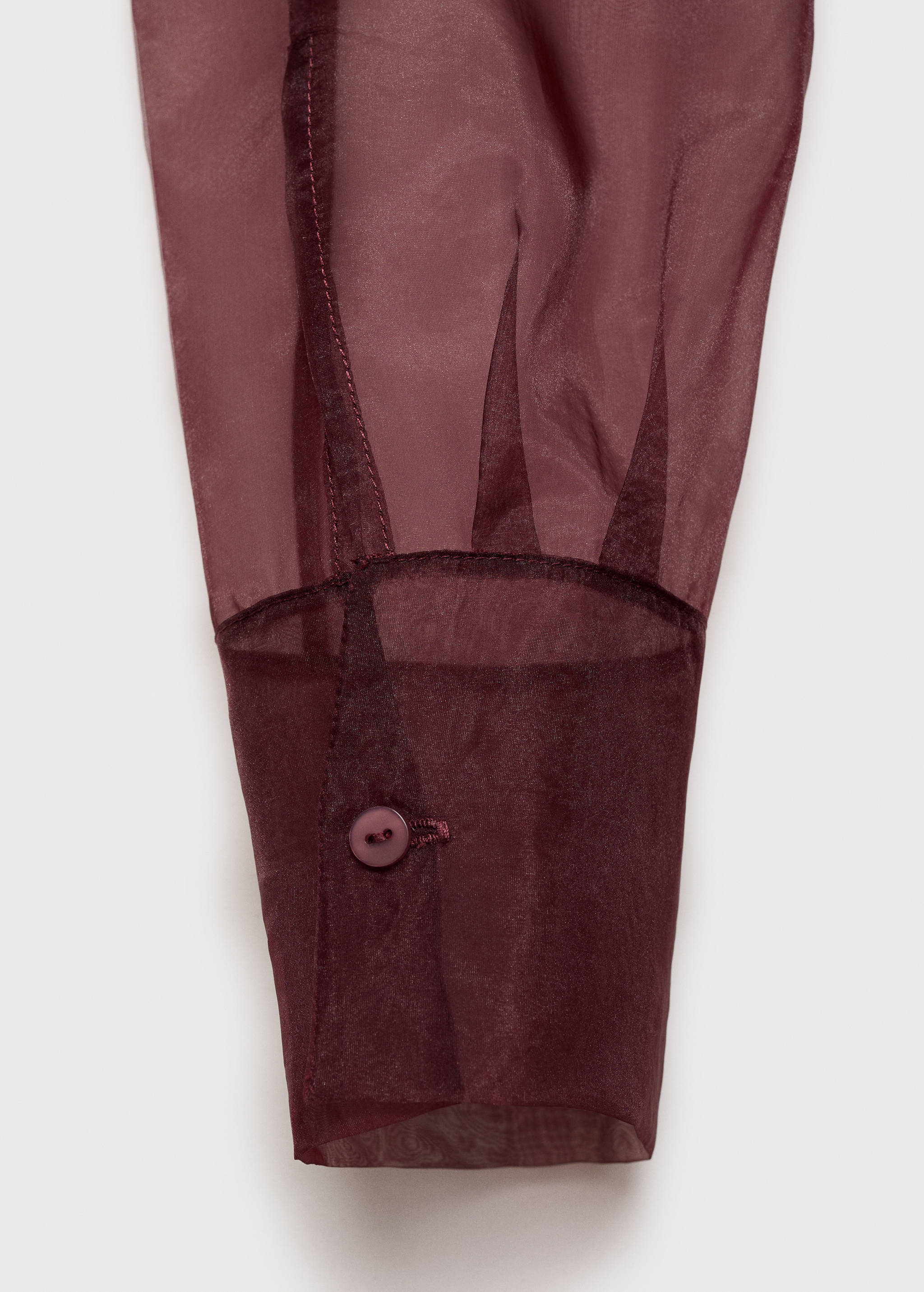 Semi-transparent blouse with pockets - Details of the article 0