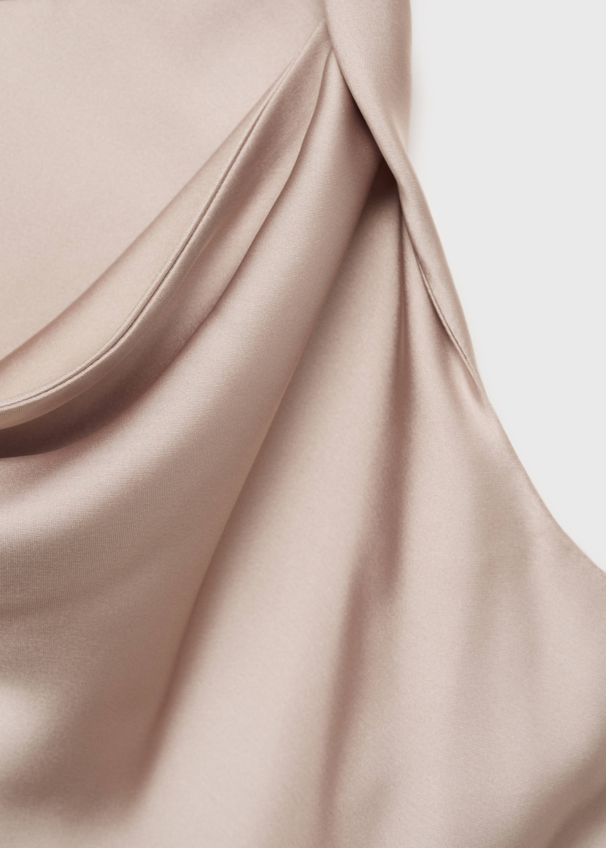 Draped neck satin top - Details of the article 8