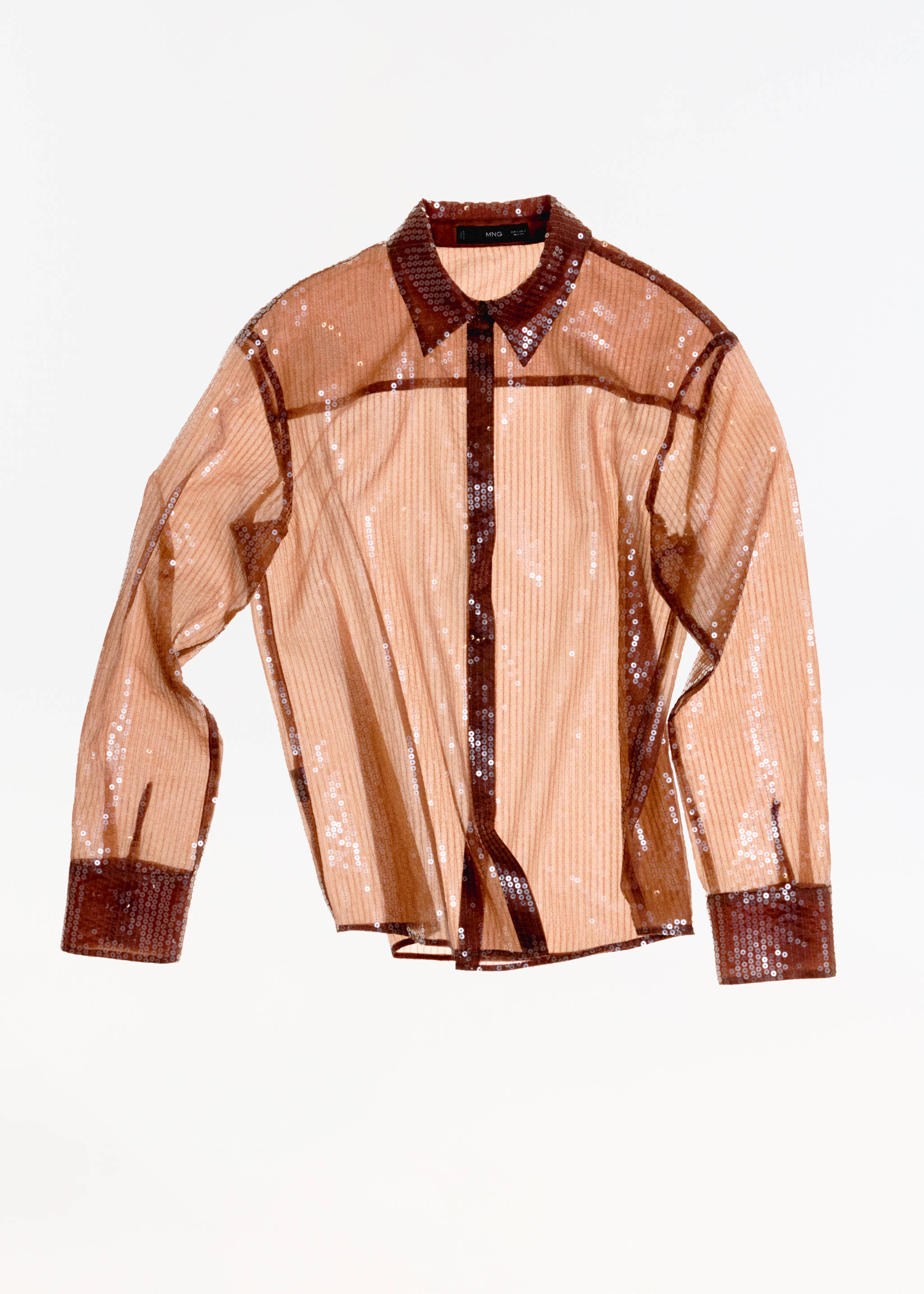 Semi-transparent sequined shirt - Details of the article 7