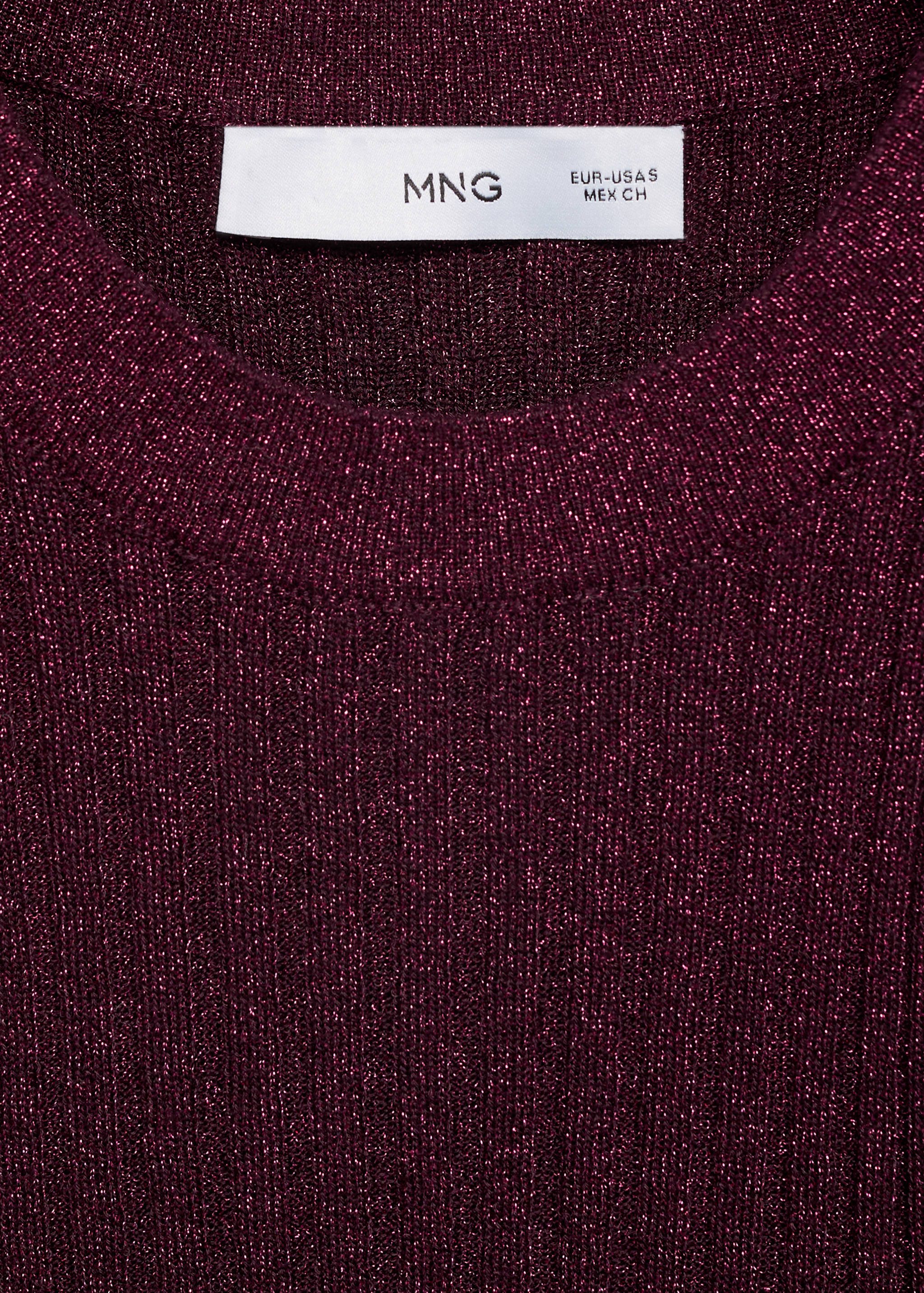 Halter-neck lurex knitted top - Details of the article 8