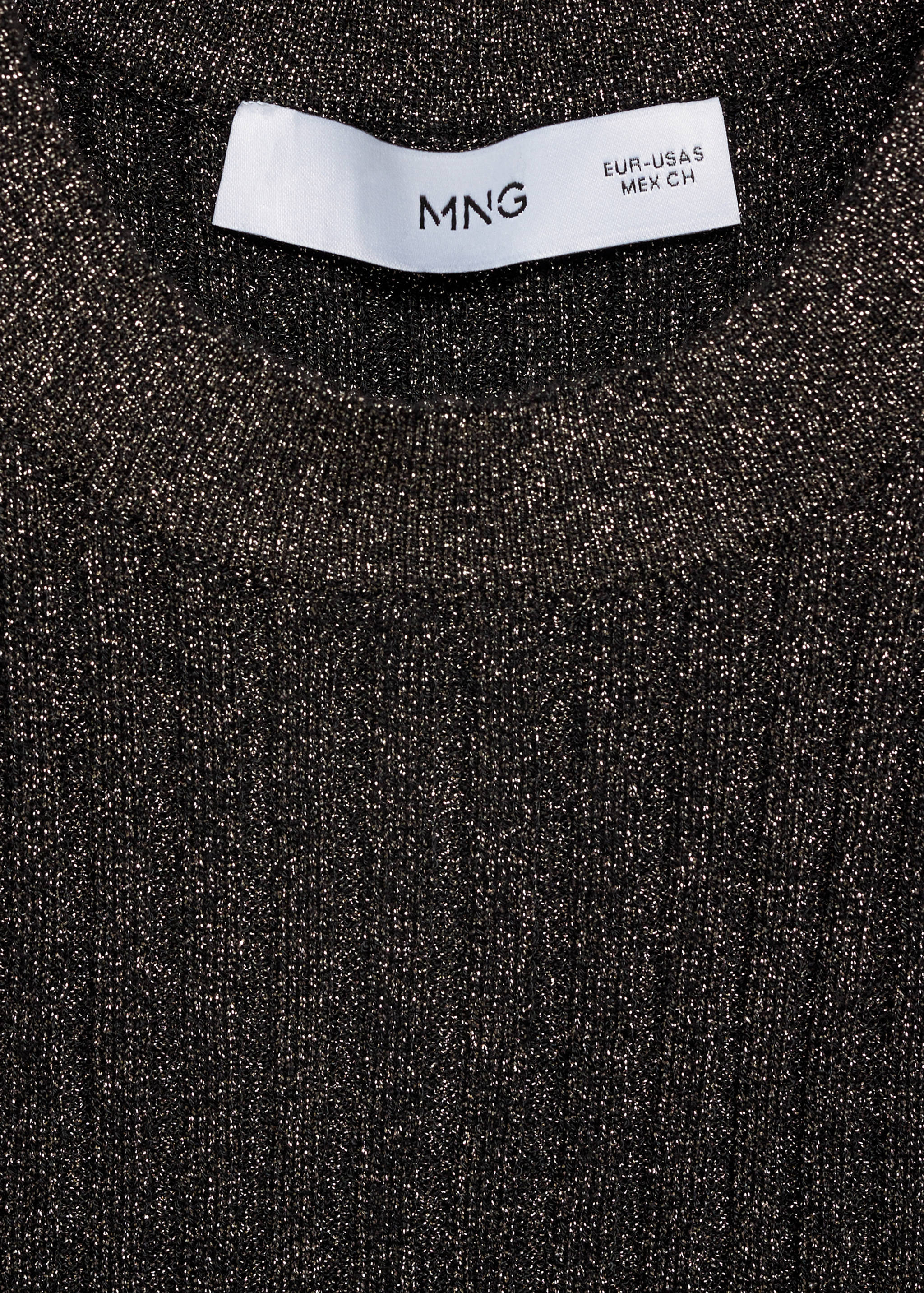 Halter-neck lurex knitted top - Details of the article 8