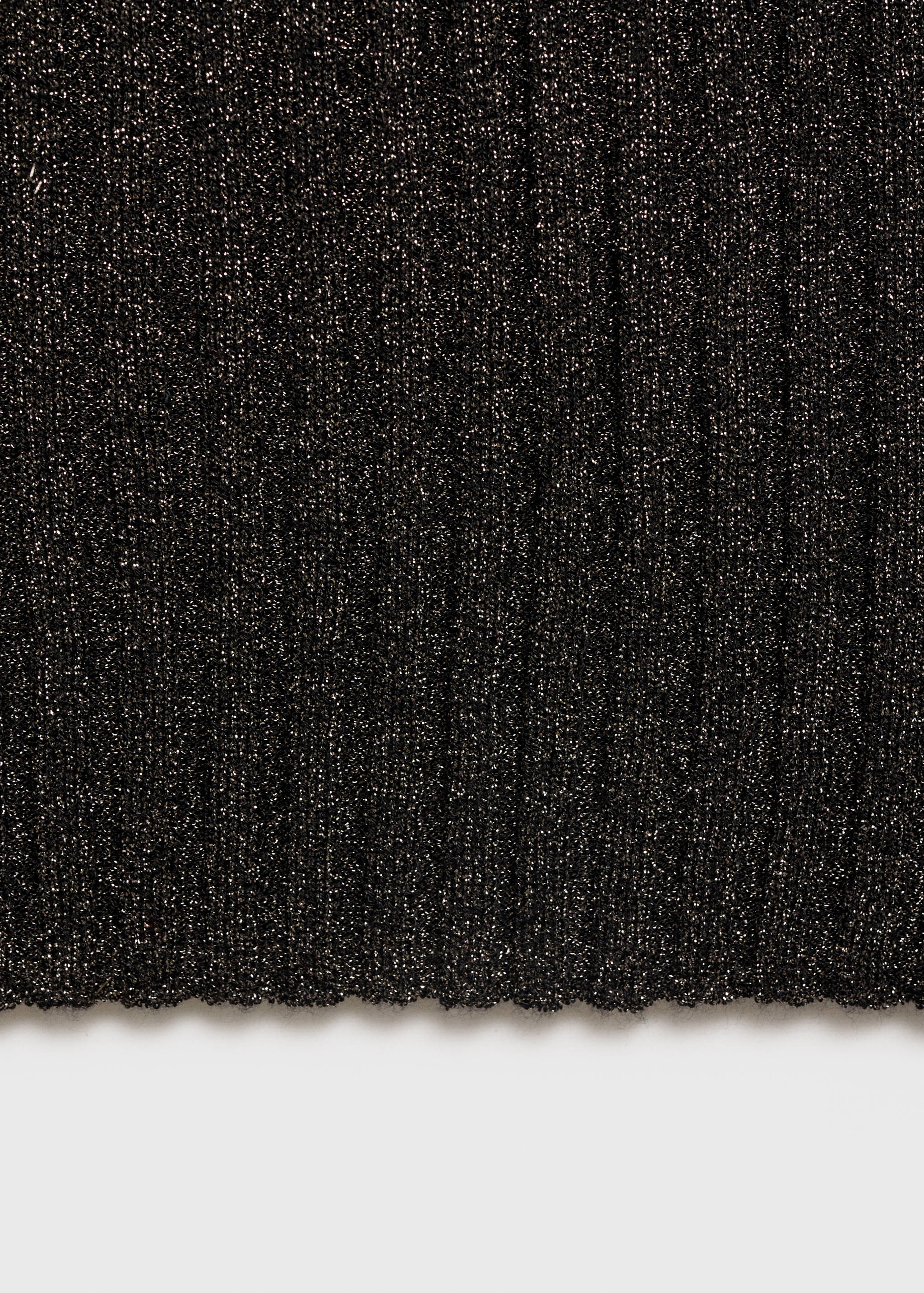 Halter-neck lurex knitted top - Details of the article 0