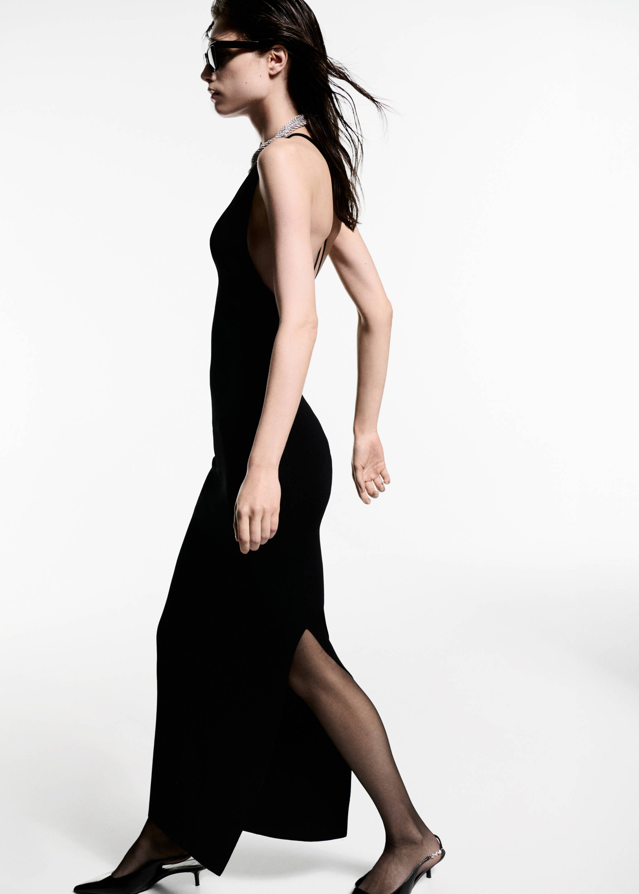 Lang kjole med splitt - Artikkeldetalj 2