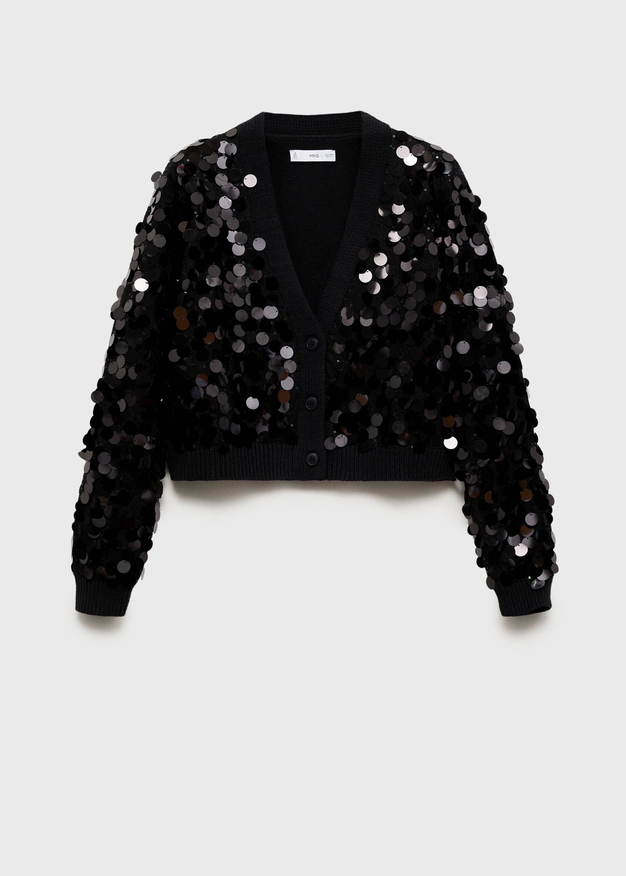 Paillettes knit cardigan - Article without model