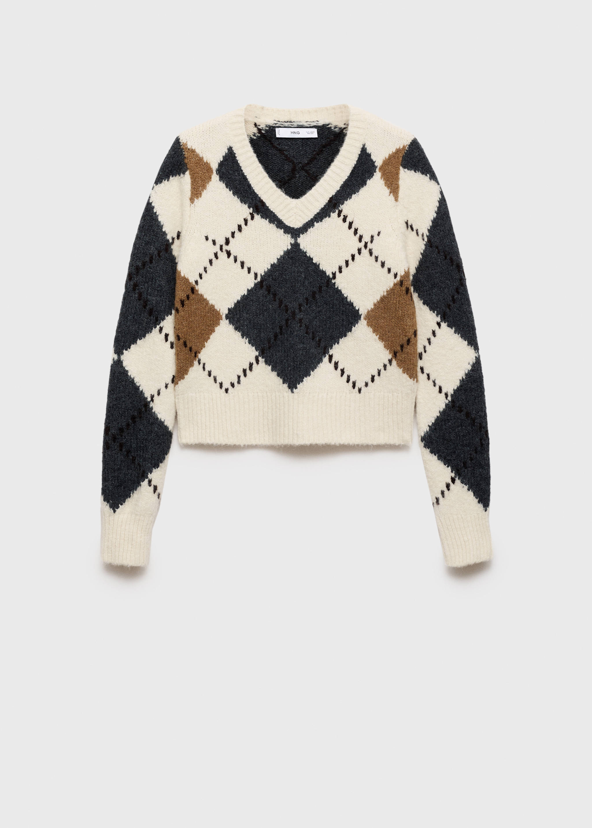 Diamond V-neck sweater - Article without model