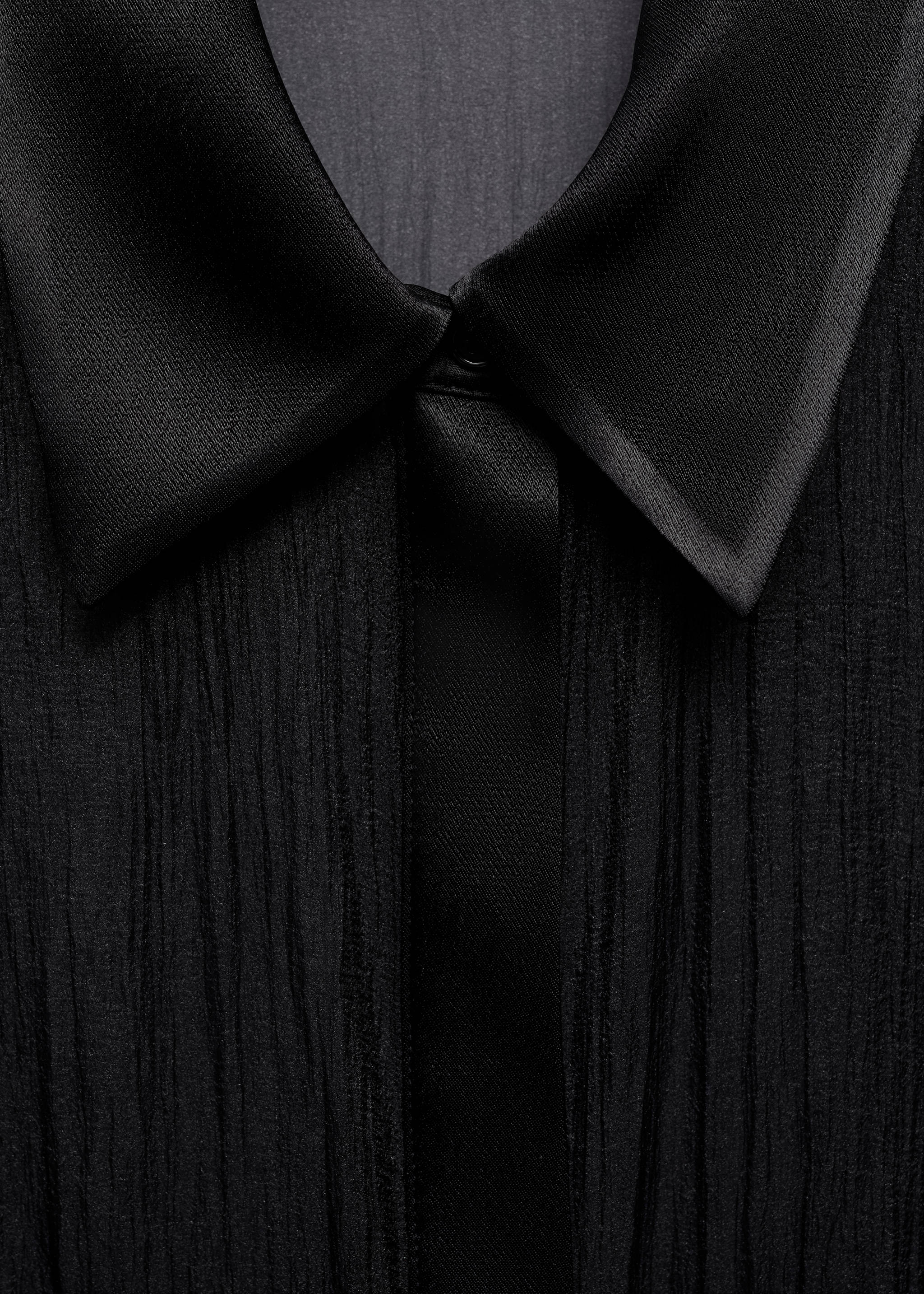 Semi-transparent shirt with satin details - Details of the article 8