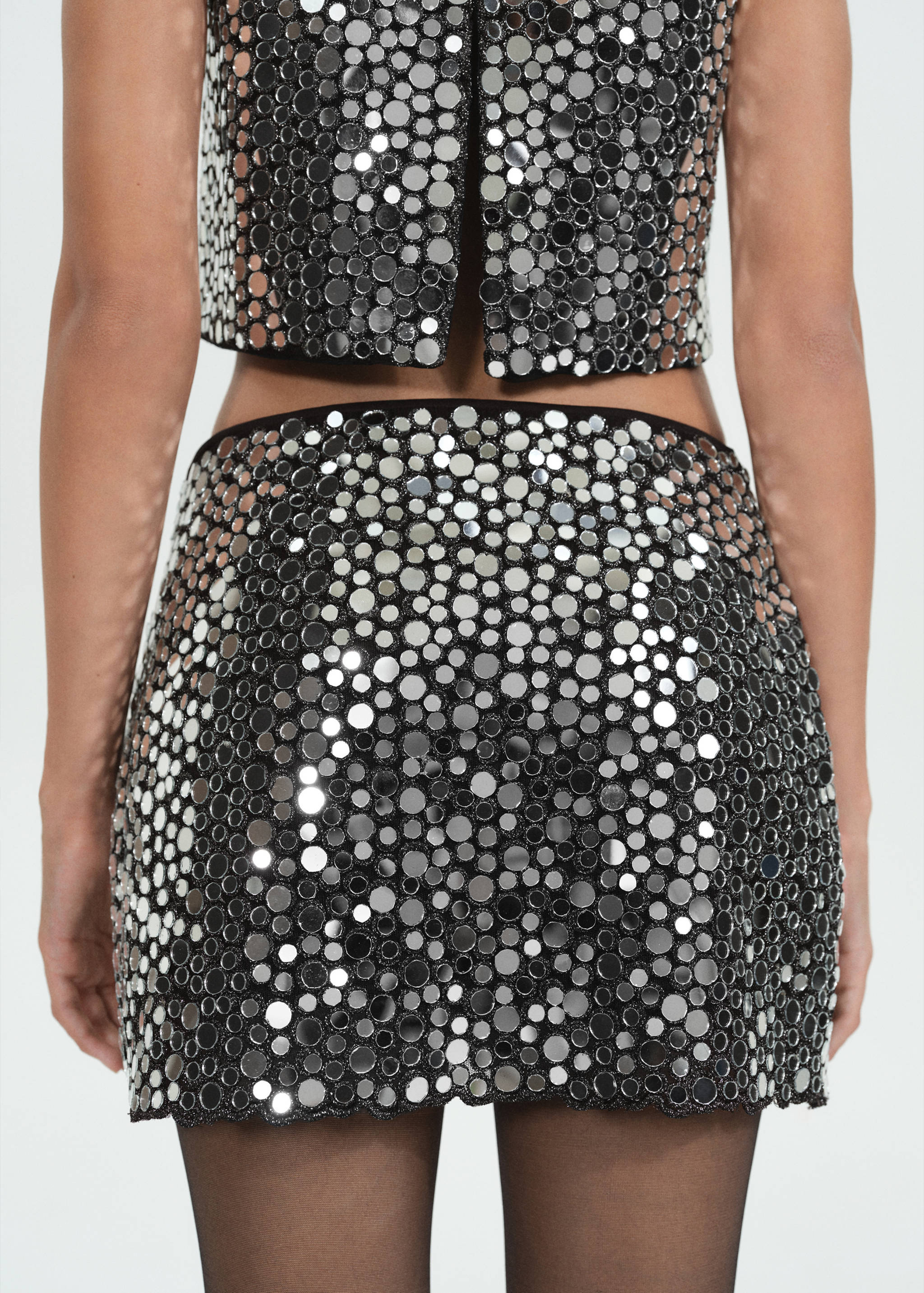 Minifalda cristales - Reverso del artículo