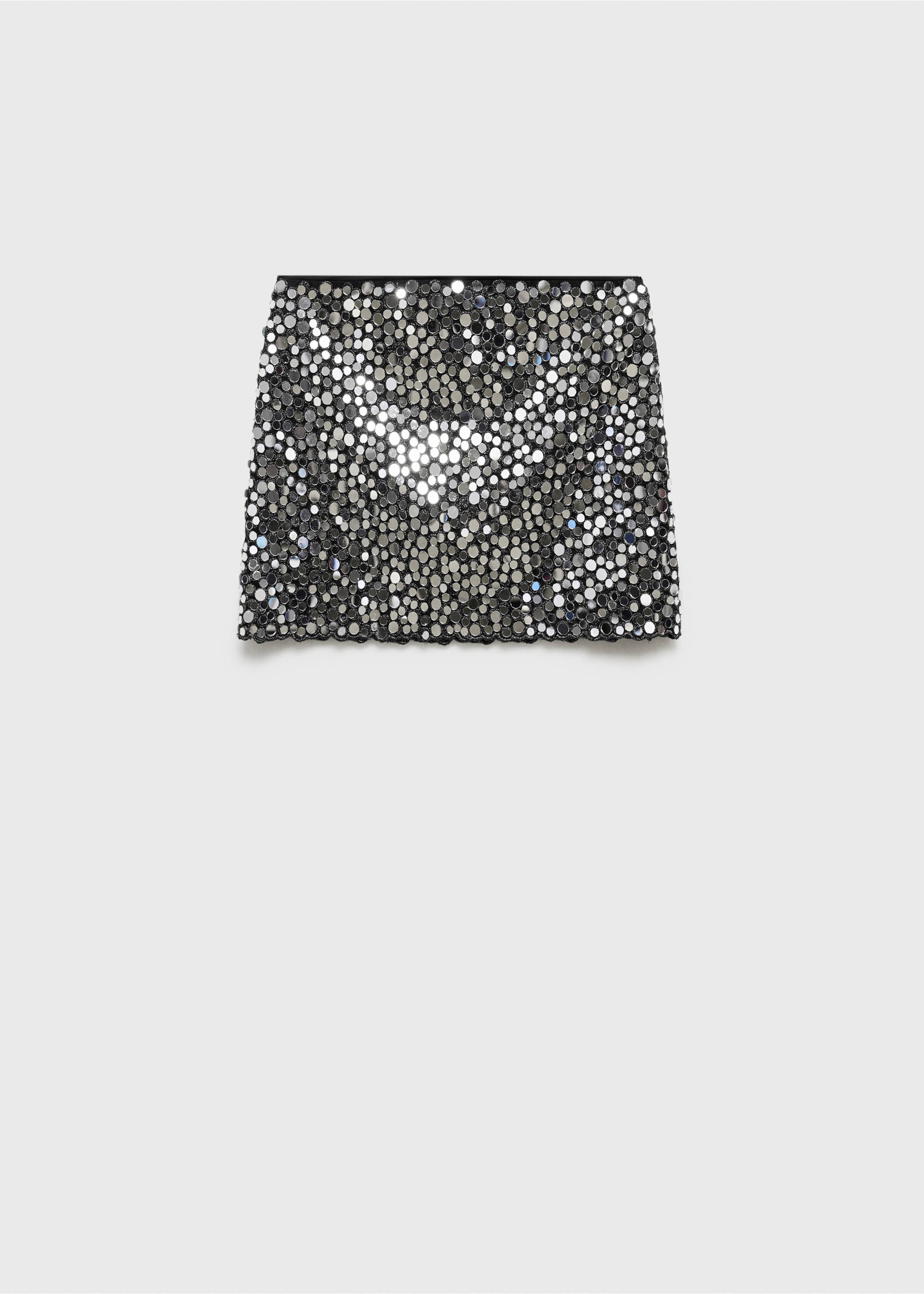 Crystal miniskirt - Article without model, Grey. Ref: 77039053-00.