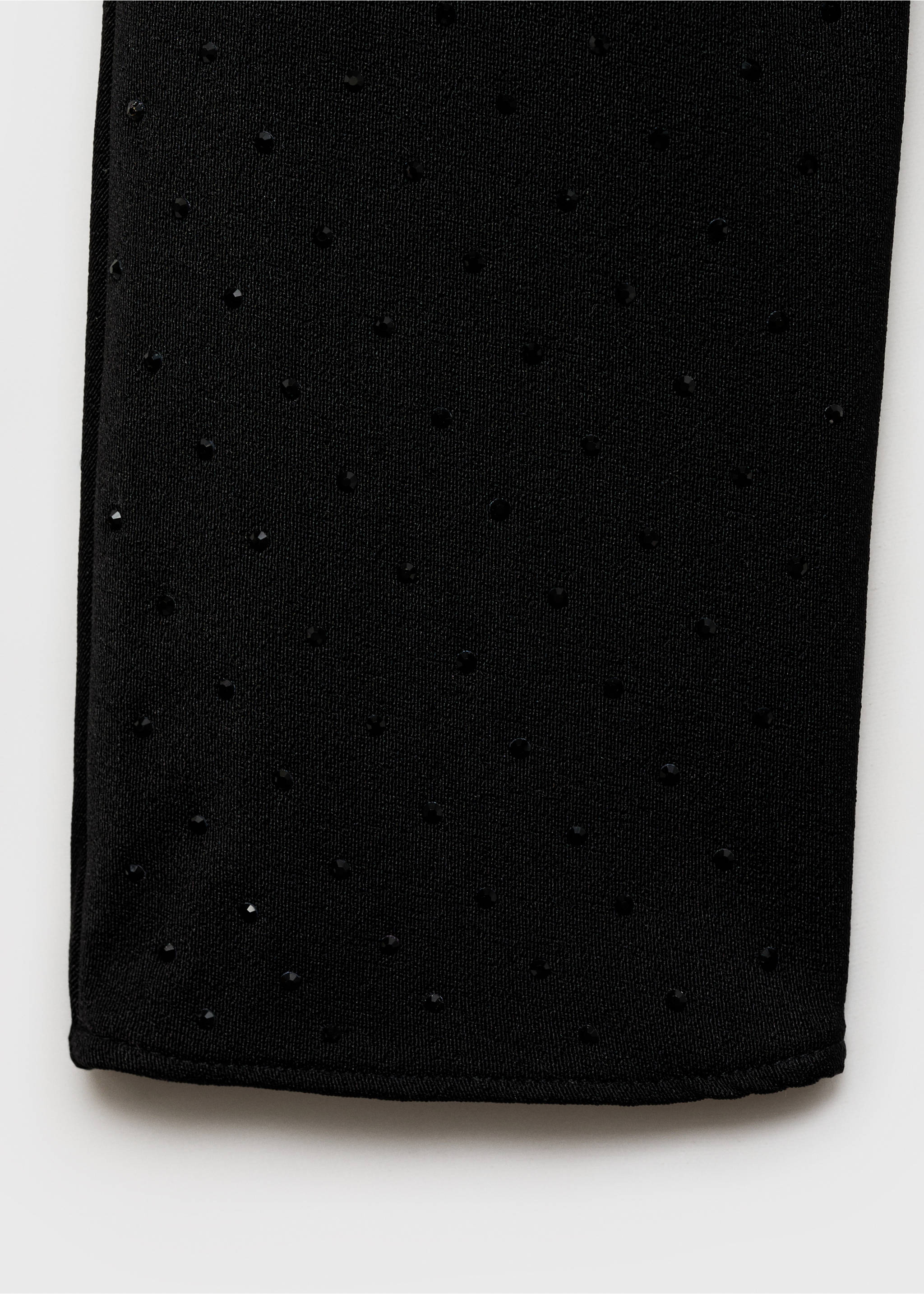 Asymmetrical sequined blouse - Details of the article 0, Black. Ref: 77039054-00.