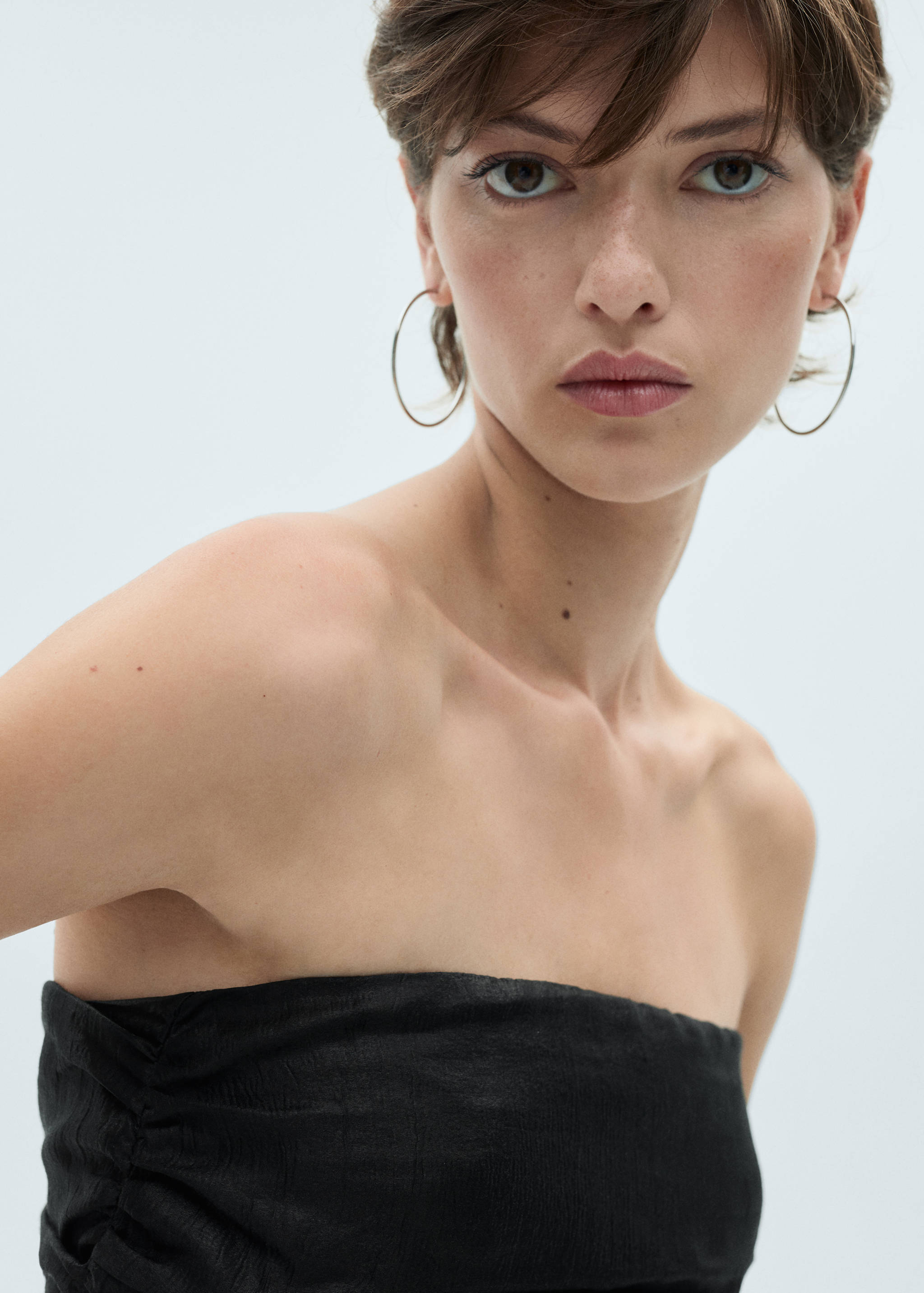 Draped dress with bubble hem - Details of the article 1