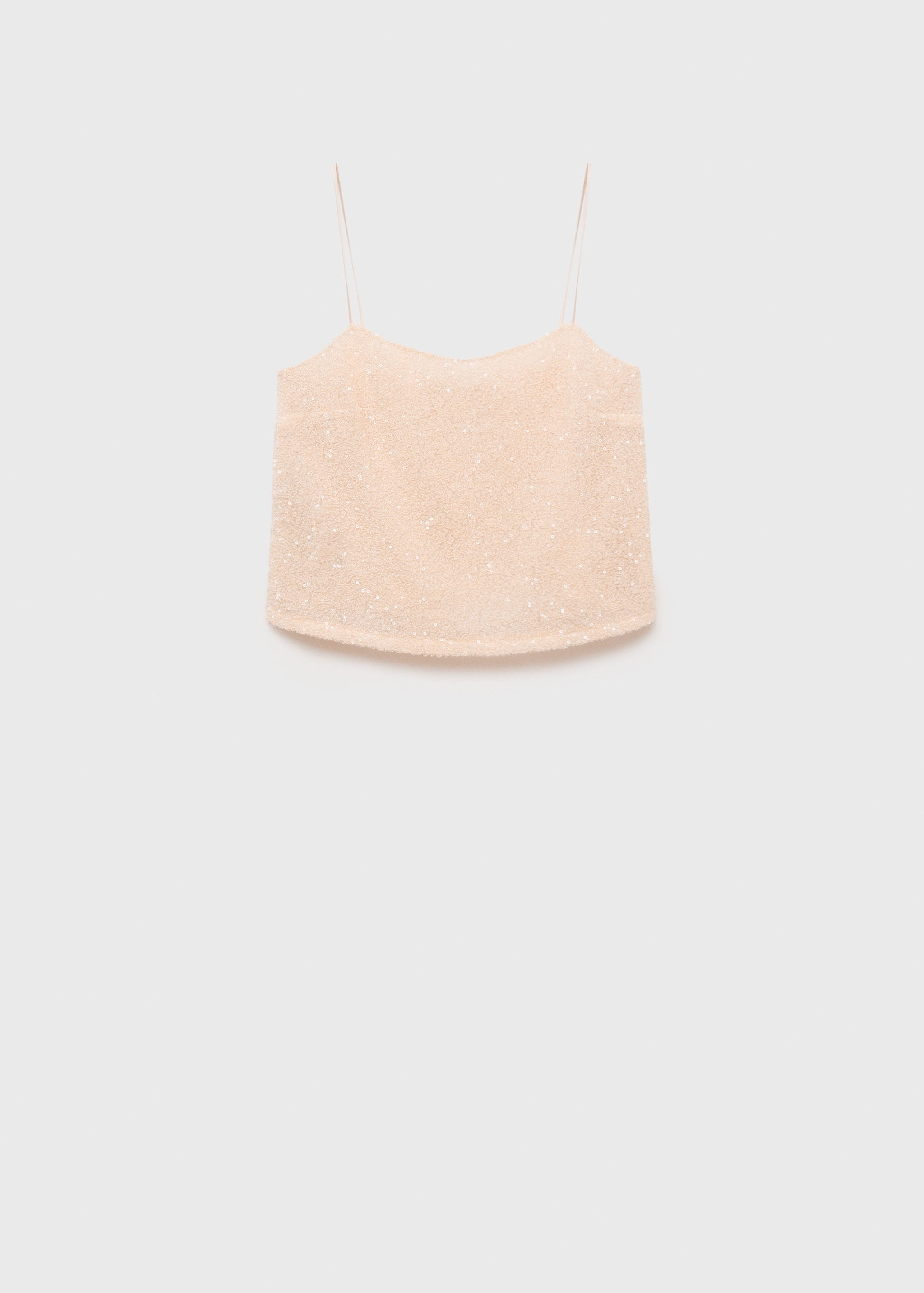 Sequin top with spaghetti strap - Article without model