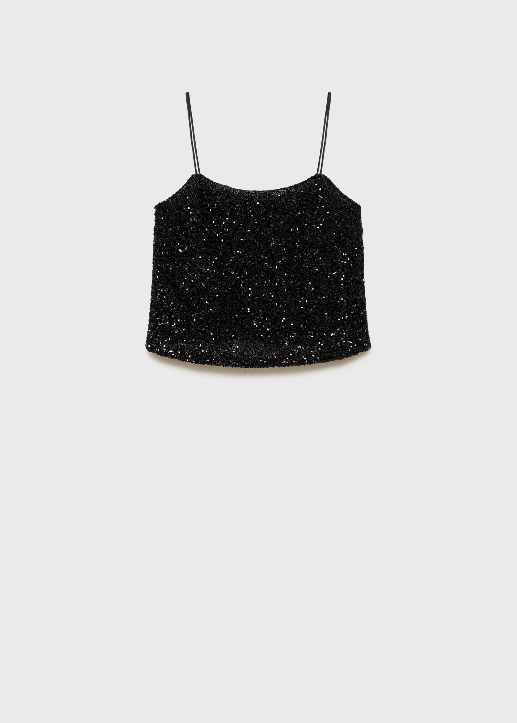 Sequin top with spaghetti strap - Article without model
