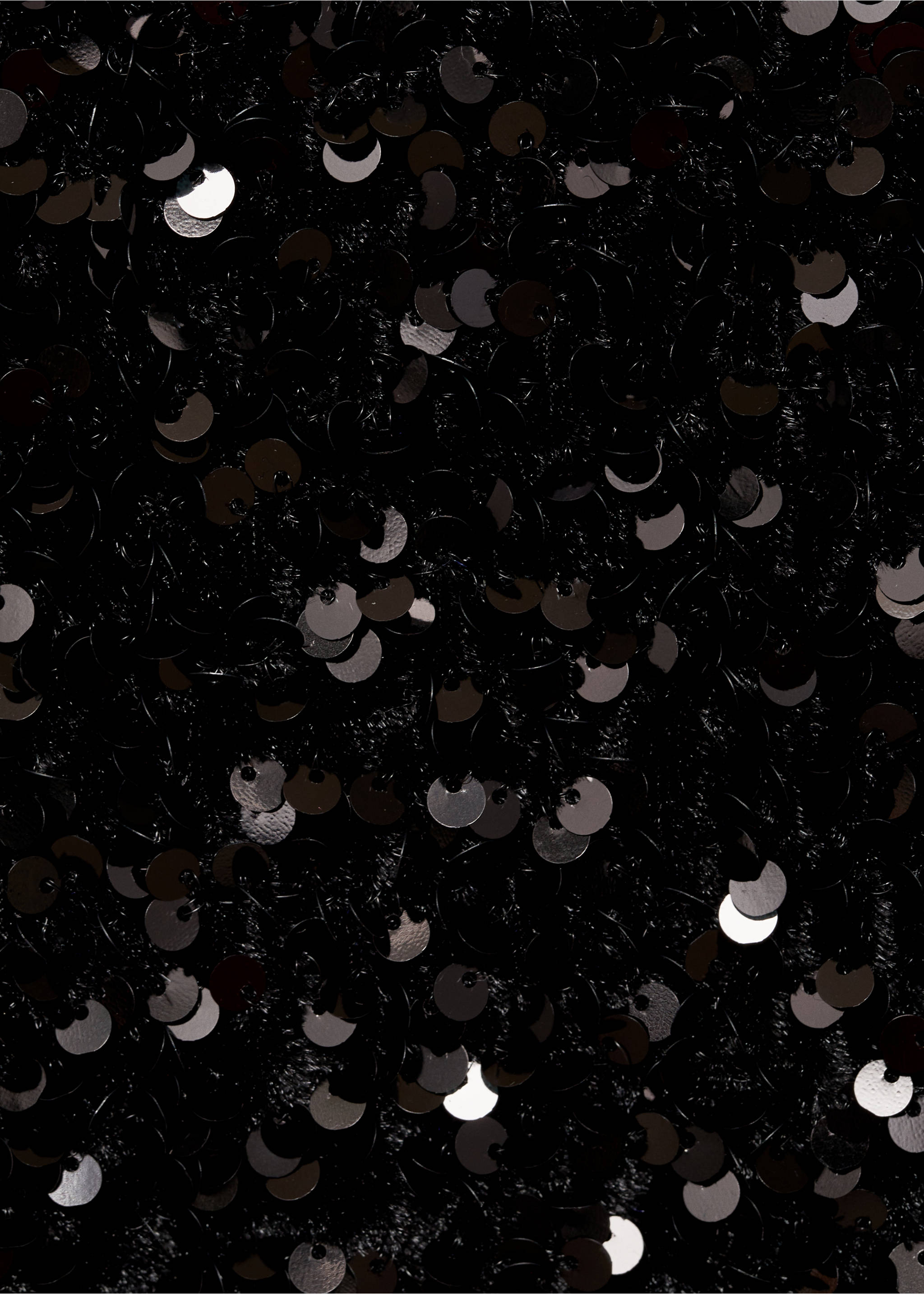 Paillettenbesetztes Trägertop - Detail des Artikels 0, Schwarz. Ref: 77039063-00.