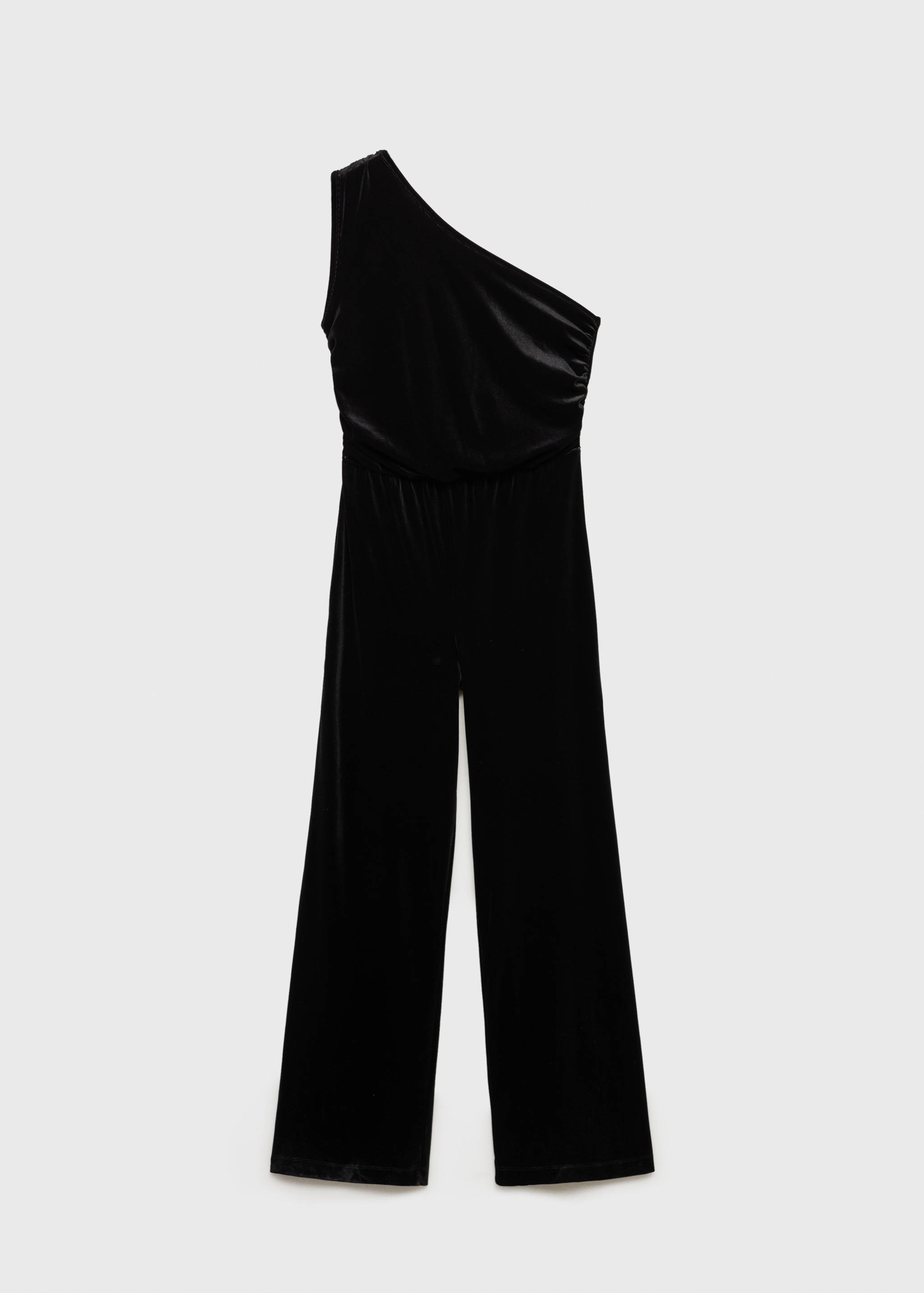 Asymmetric velvet jumpsuit - Article without model