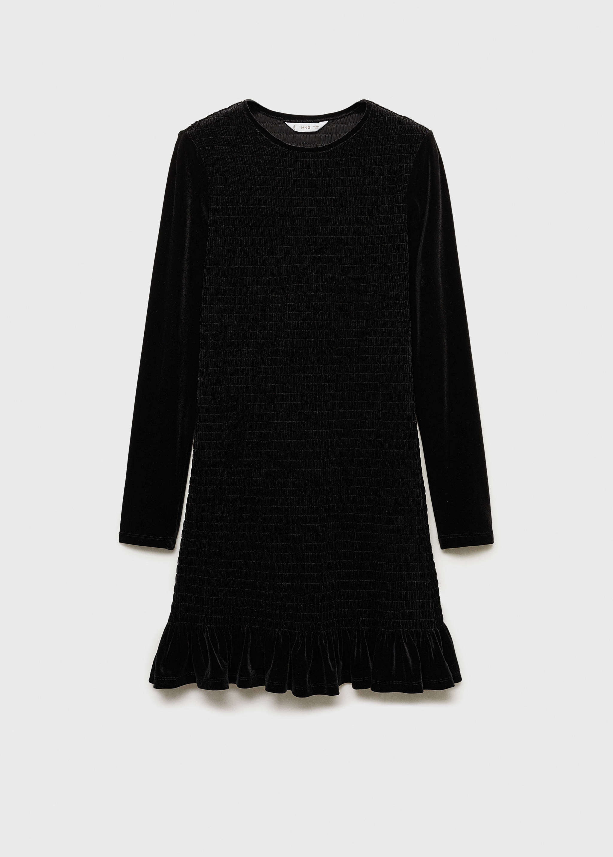 Sukienka aksamitna z marszczeniem - Artykuł bez modela/modelki