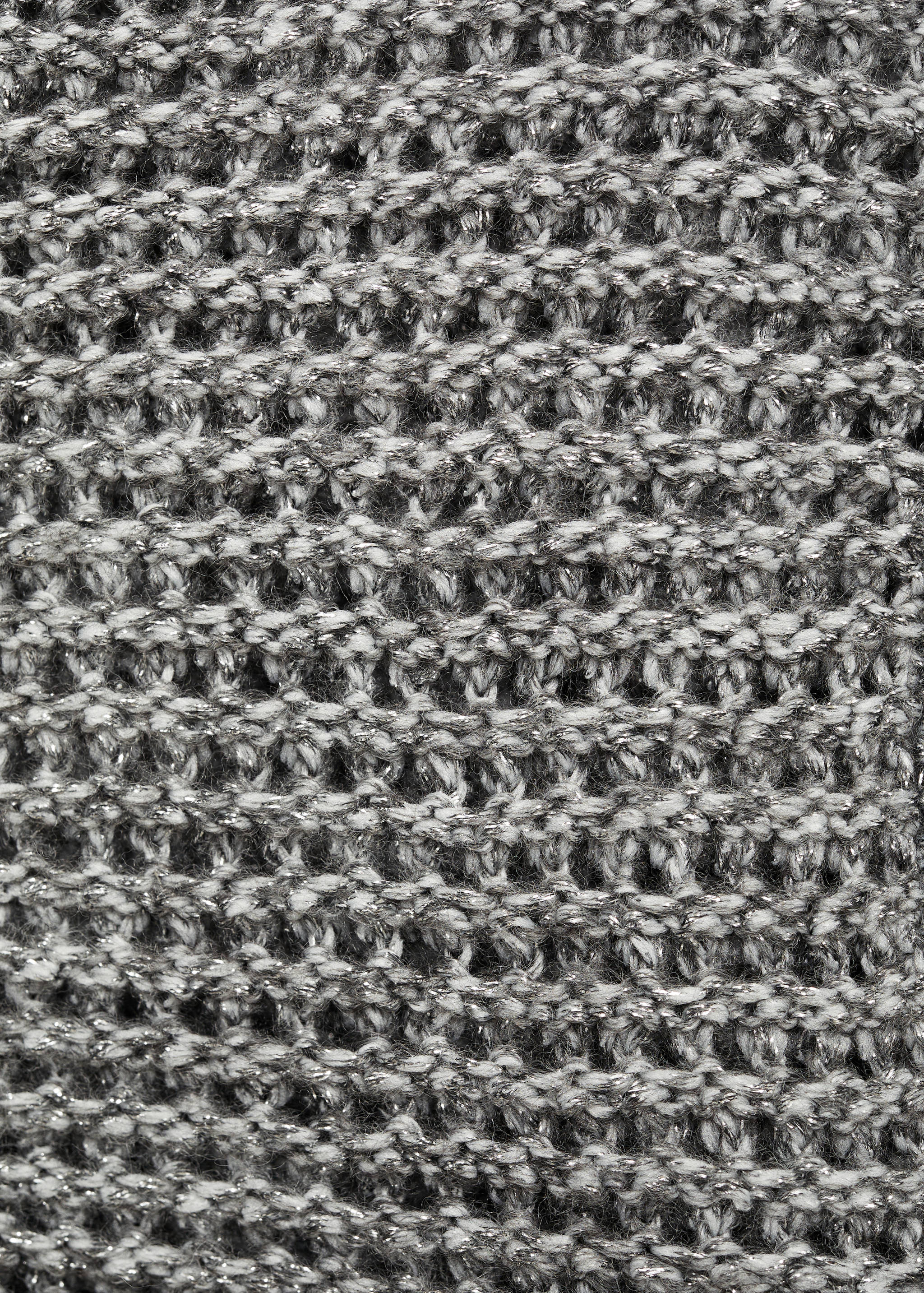 Lurex knitted jacket with buttons - Details of the article 0