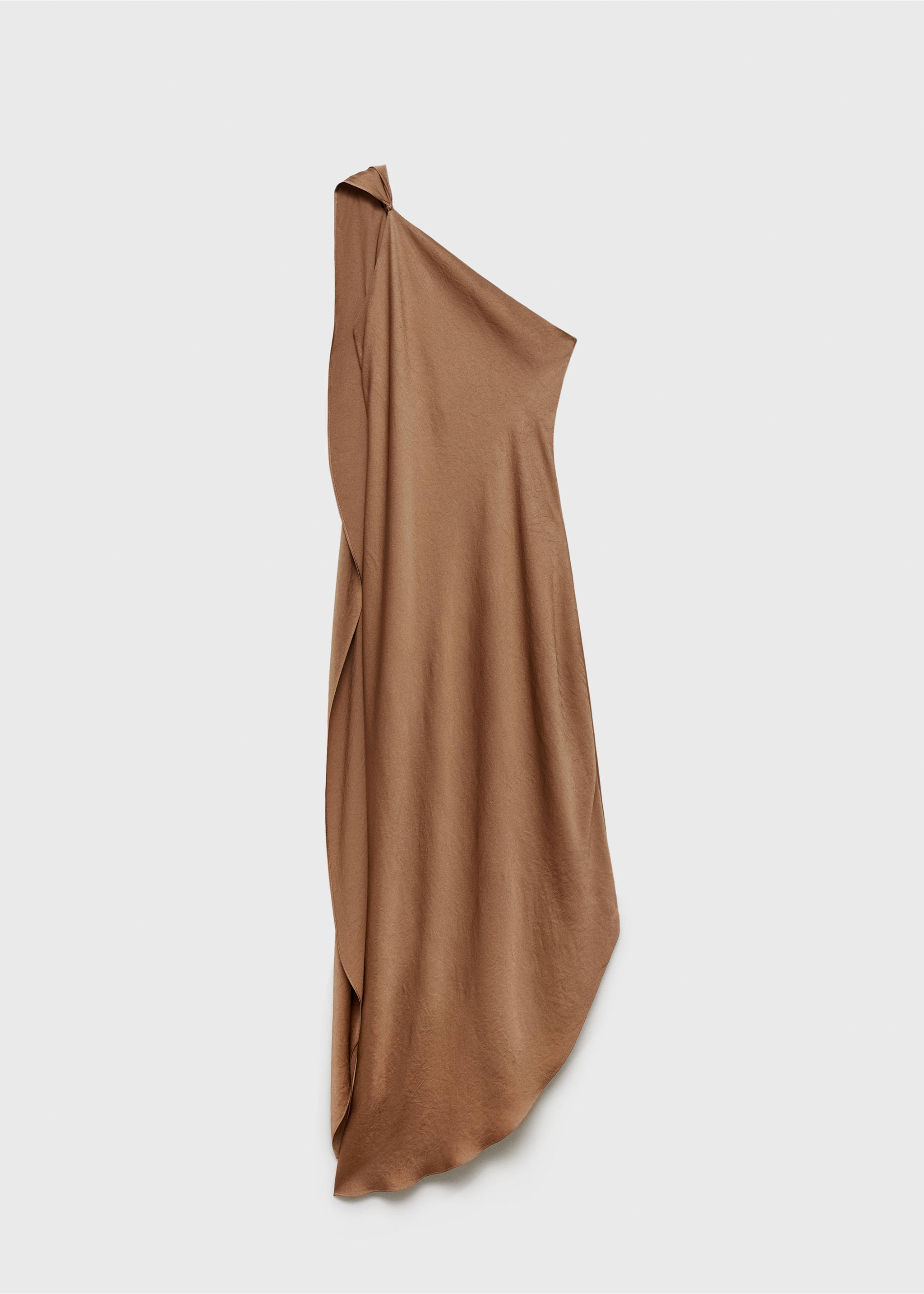 Long asymmetrical cape dress - Article without model, Beige. Ref: 77039074-00.