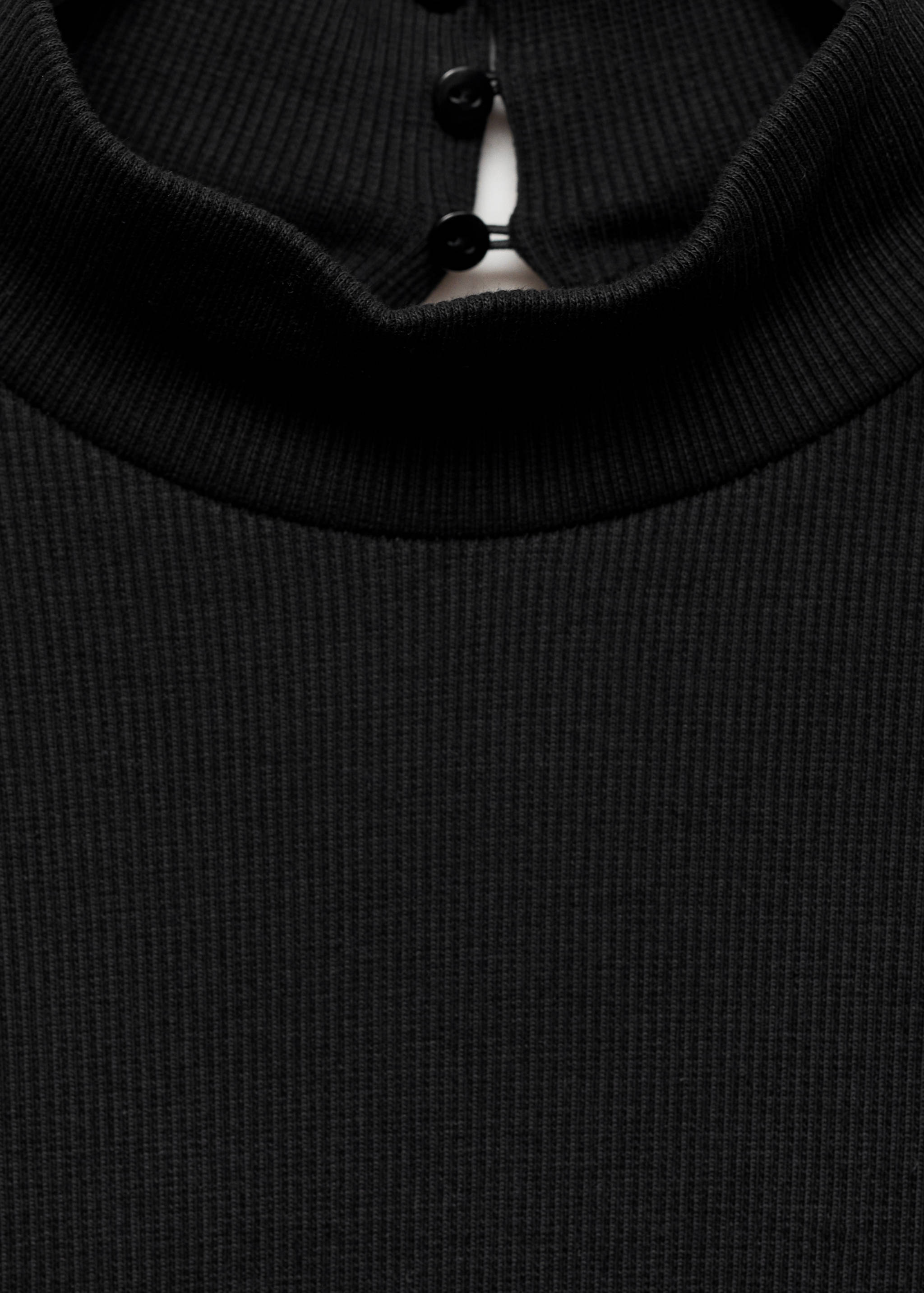 Vestido combinado cuello alto - Detalle del artículo 0