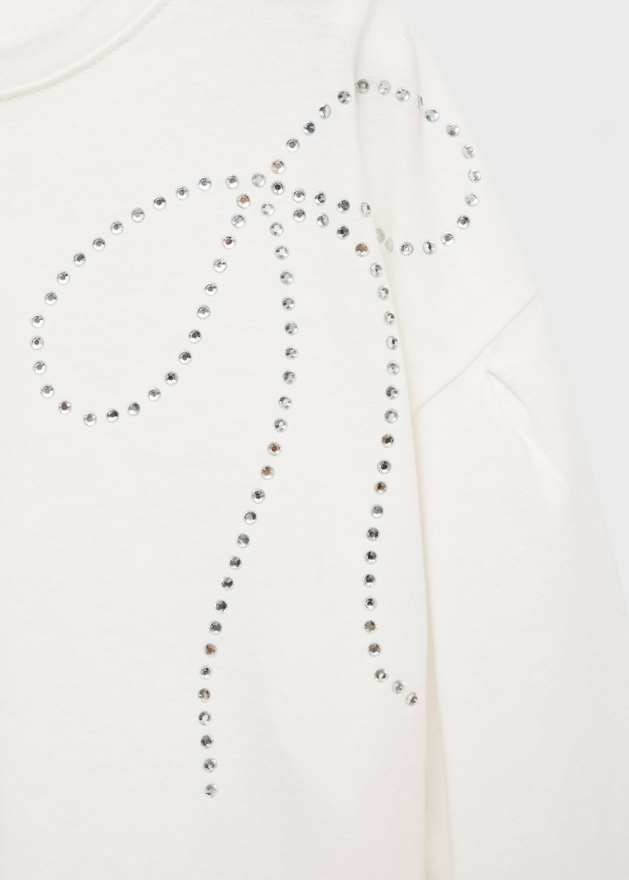Camiseta manga larga detalle strass - Detalle del artículo 0