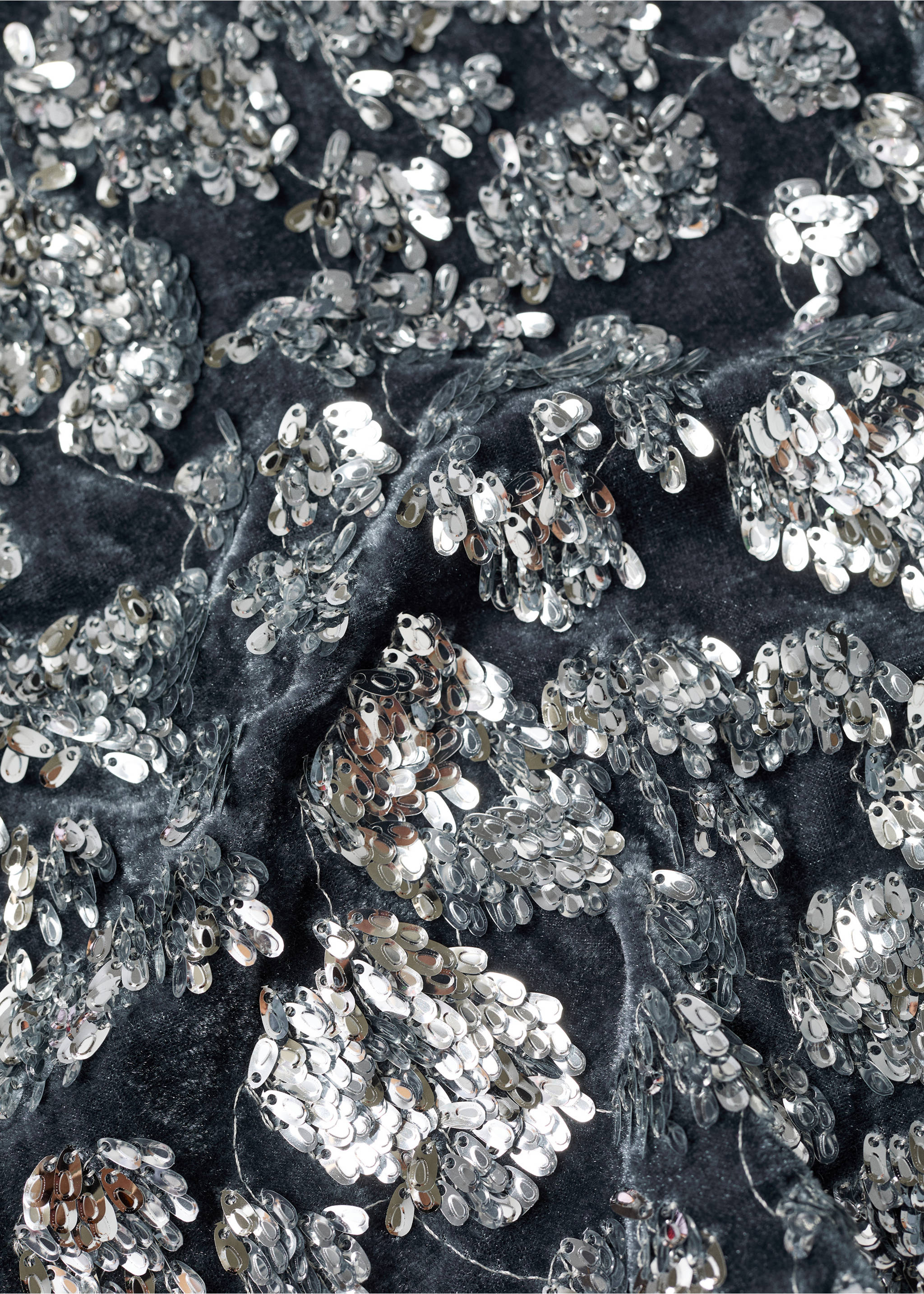 Sequin T-shirt - Details of the article 0, Blue. Ref: 77039232-00.