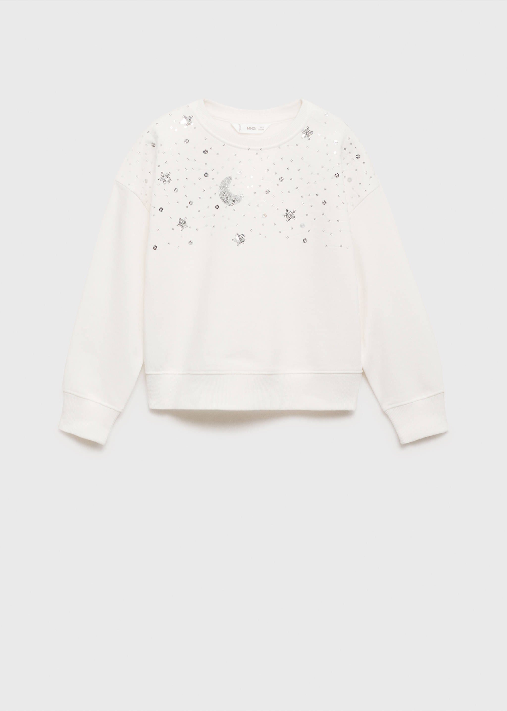 Sequin sweatshirt - Article without model, Off White. Ref: 77039237-00.