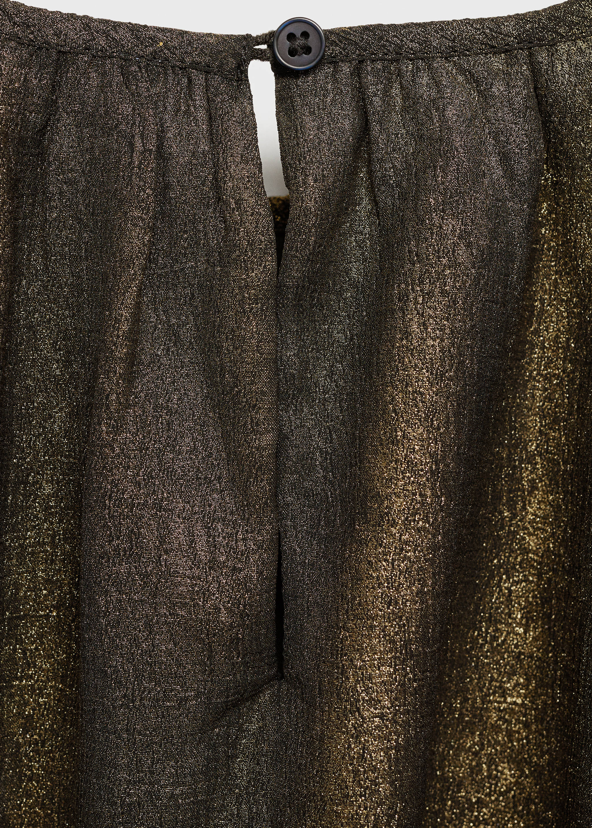 Metallisierte Bluse mit Schleife - Detail des Artikels 0