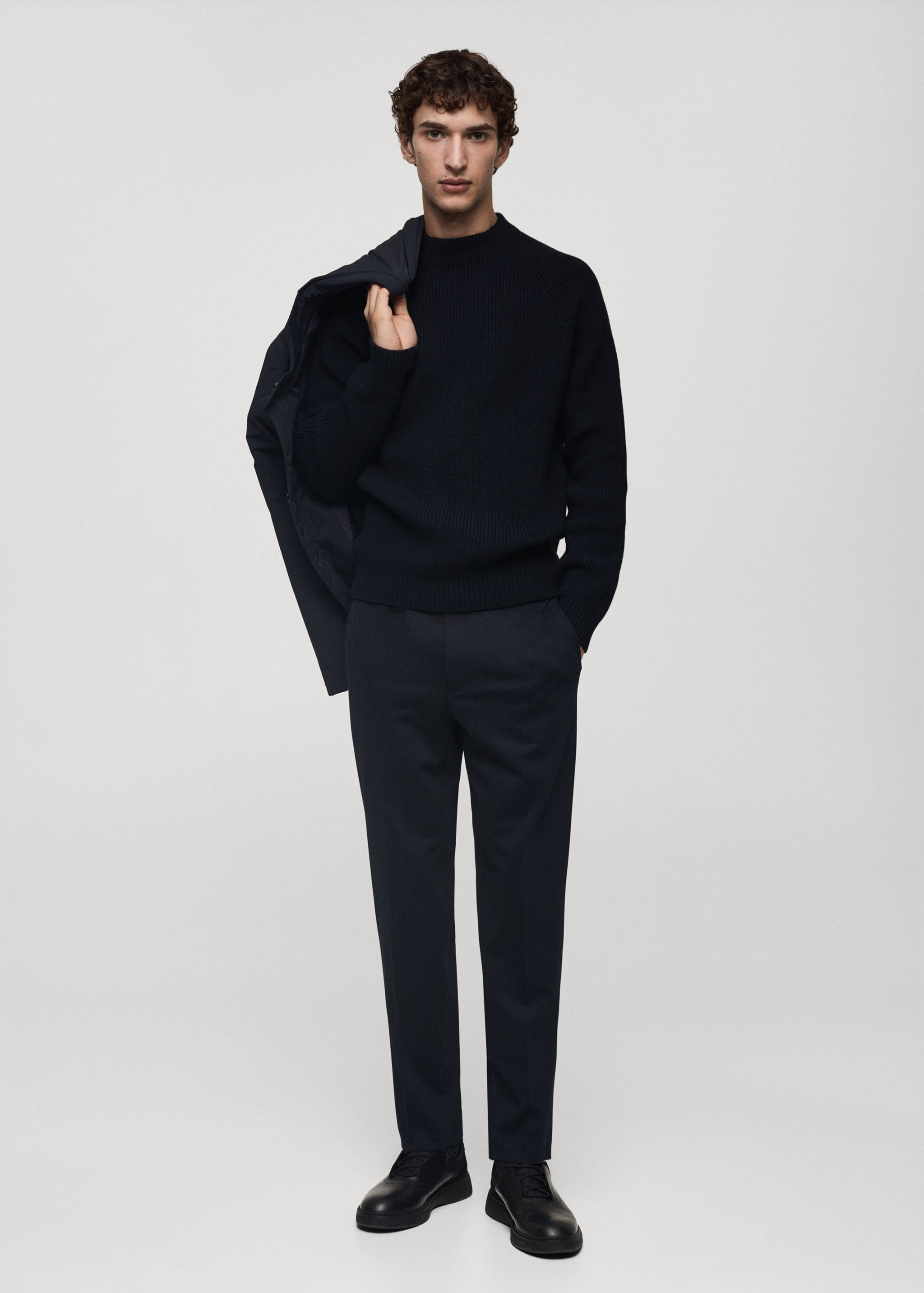 Coolmax® breathable wool-blend sweater - General plane