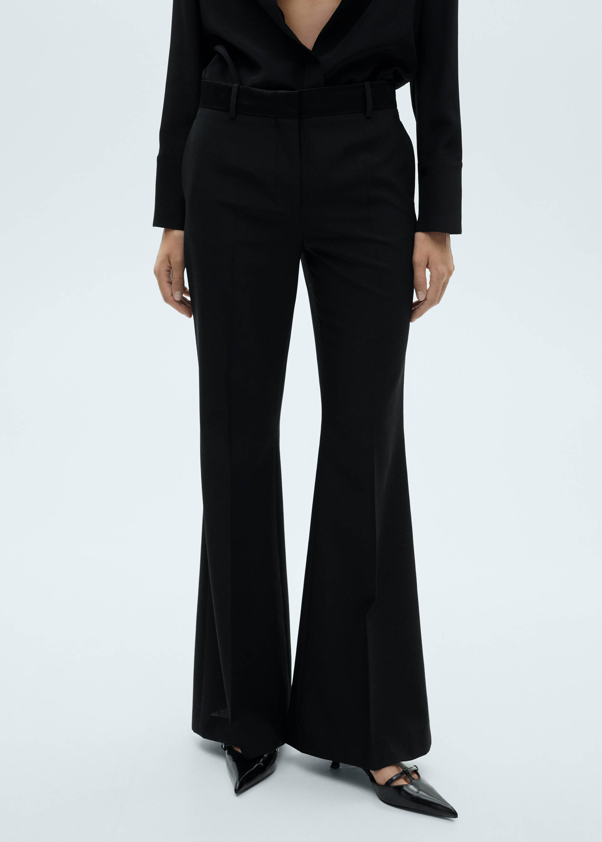 Pantalons vestit detalls setinats - Pla mig