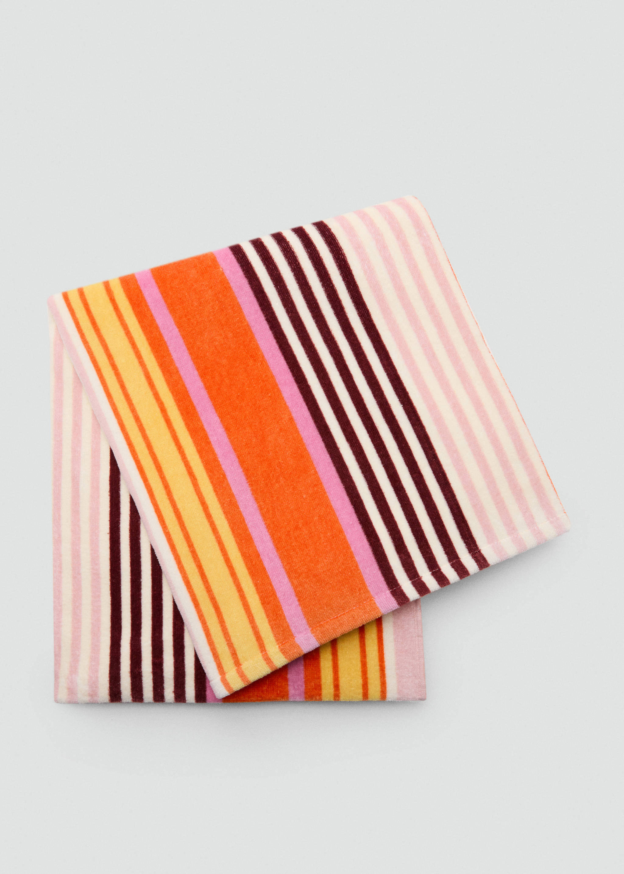 100% cotton striped beach towel - Article without model