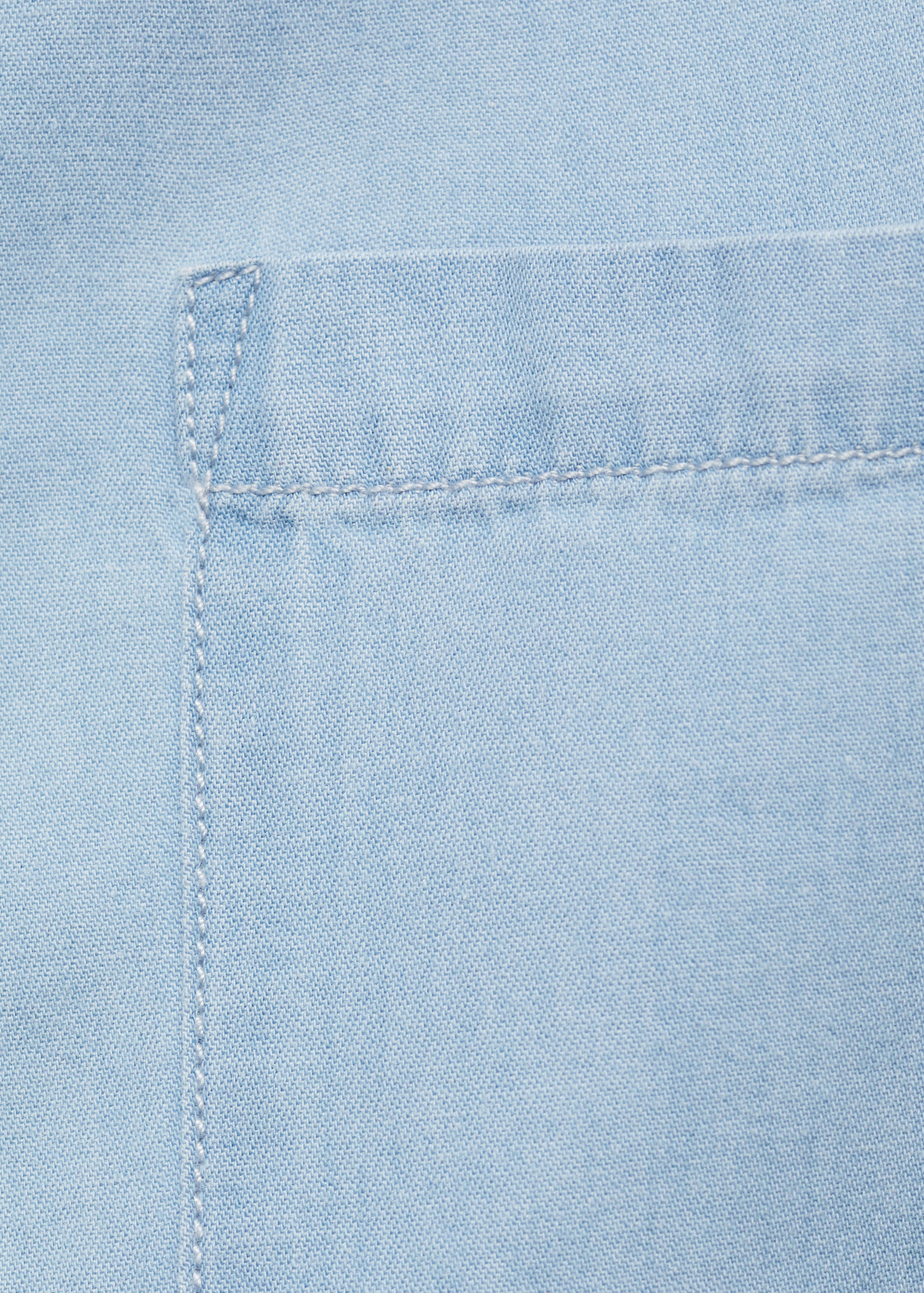 Sleeveless denim shirt - Details of the article 0