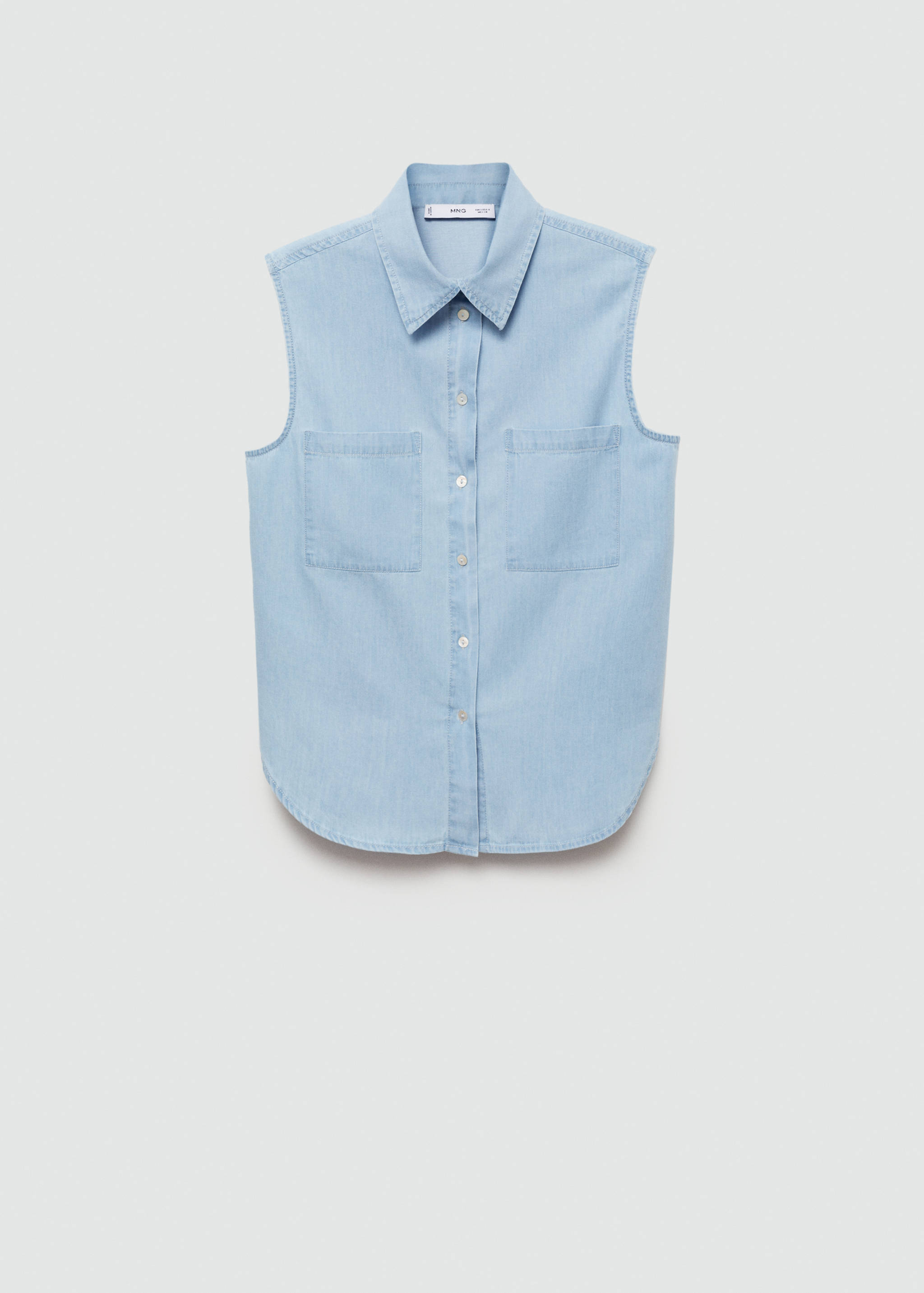 Chemise en jean sans manches - Article sans modèle
