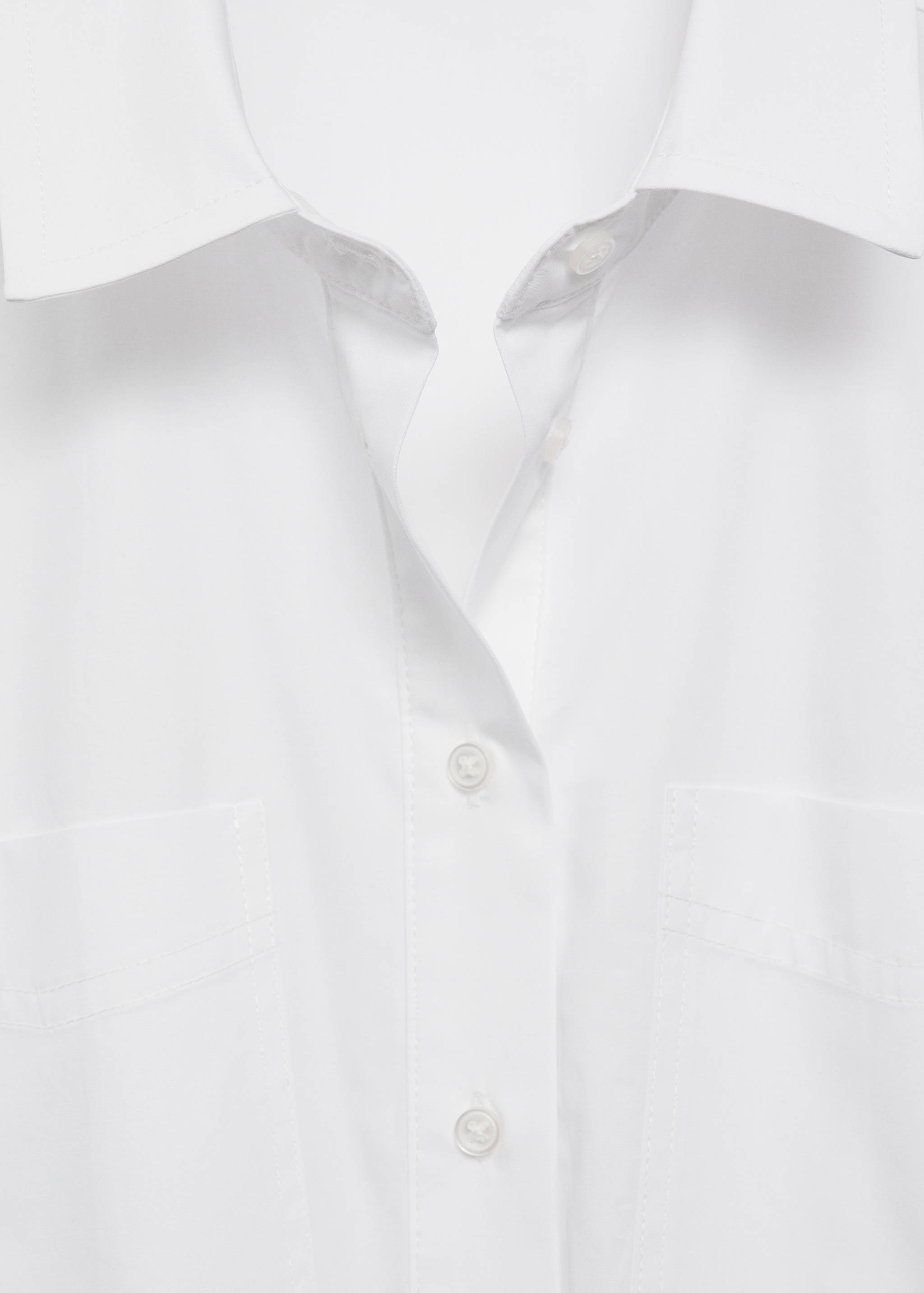 Shirt dress with gathered waist - Details of the article 8